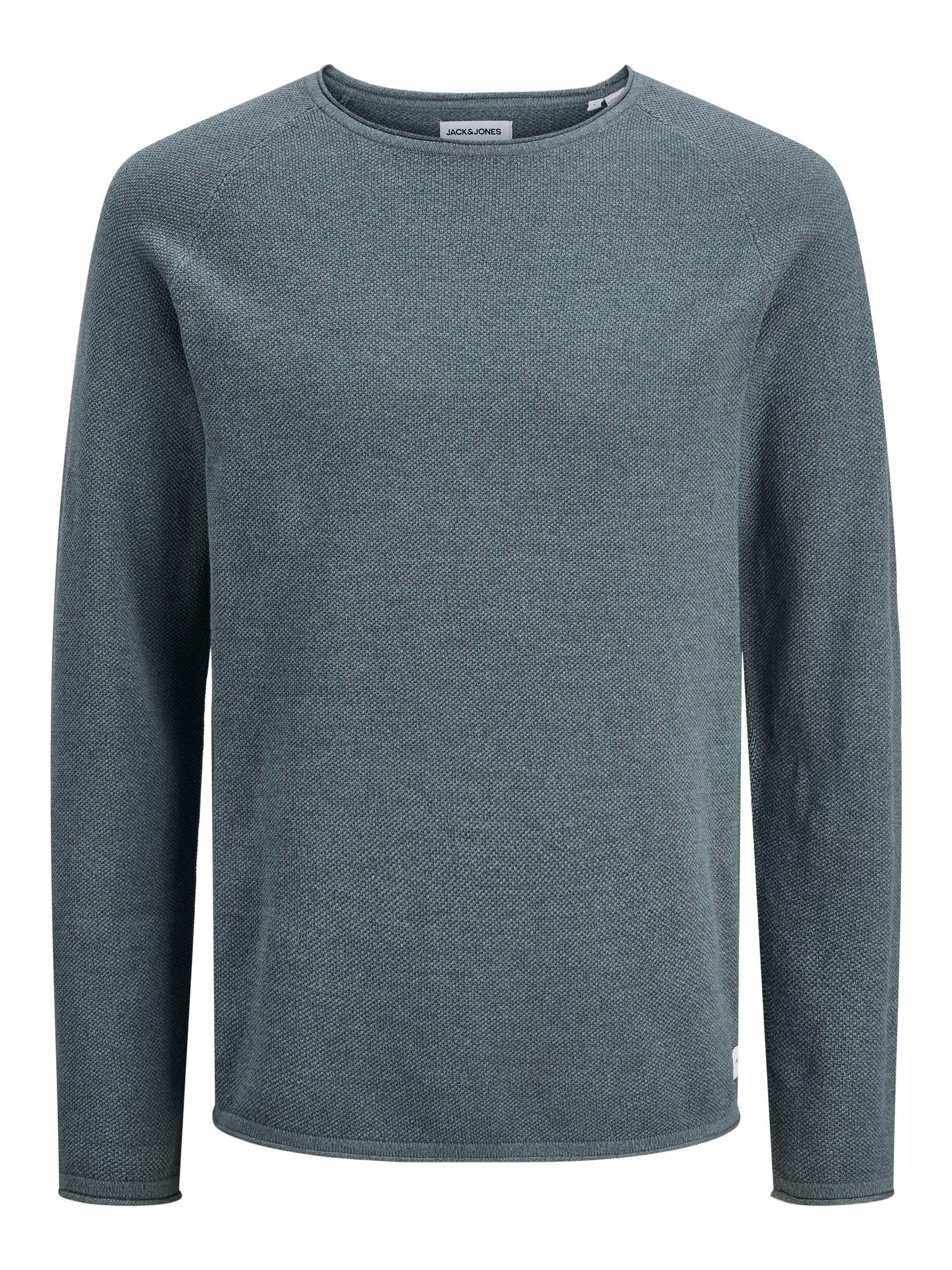 JACK & JONES Jjehill Knit Crew Neck Noos, Stormy Weather, L