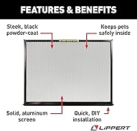 Vista 4 de Lippert Components 859794 Protector de pantalla de aluminio para puerta de entrada de caravana Screen Defender, 30 pulgadas