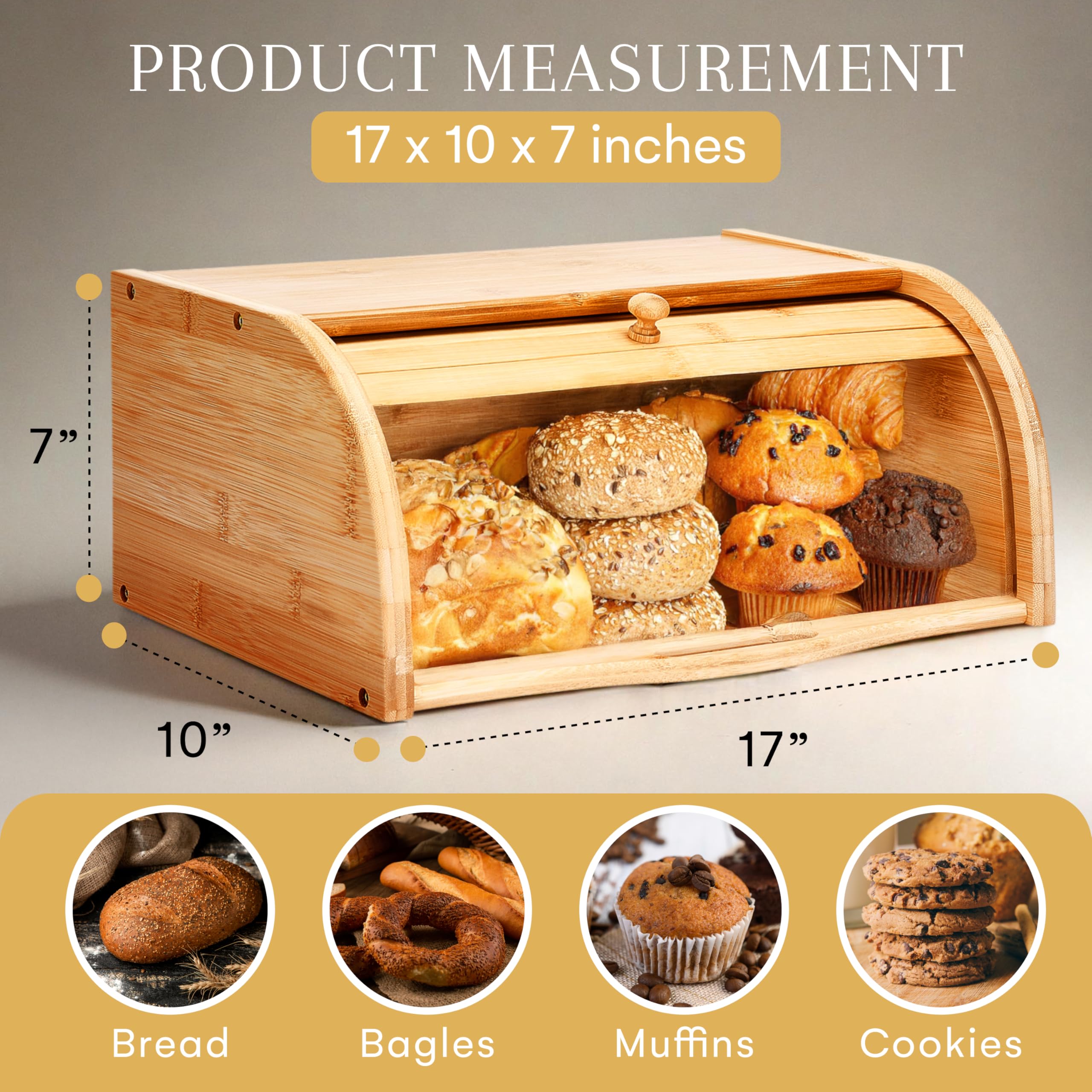 Amazon.com: 2 Lb. Depot Breadbox for Kitchen Countertop