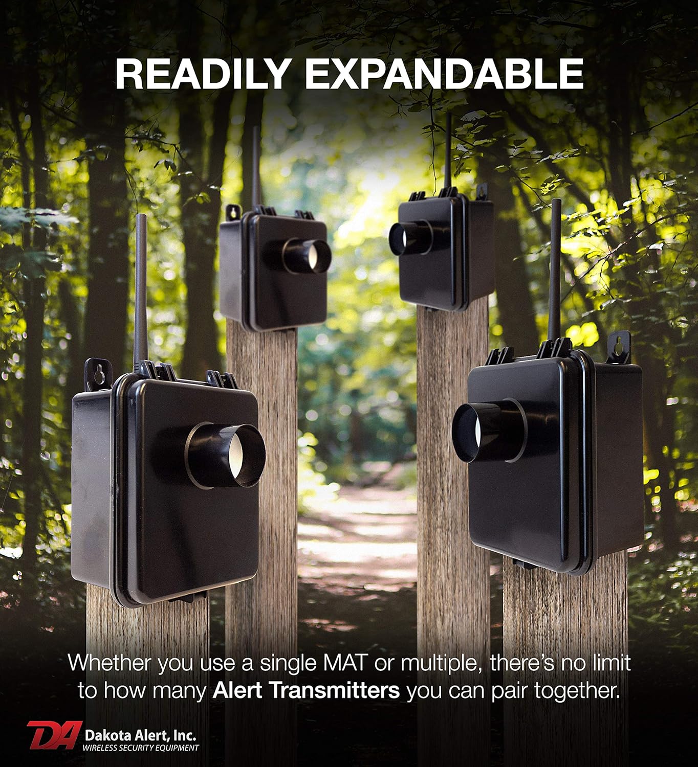 Black Friday - 80% OFF Dakota Alert MURS Alert Transmitter (MAT) - Battery Operated Passive Infrared Motion Sensor - Multi Use Radio Service With Telescopic Antenna