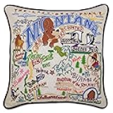 Catstudio Montana Hand Embroidered Decorative Throw Pillow