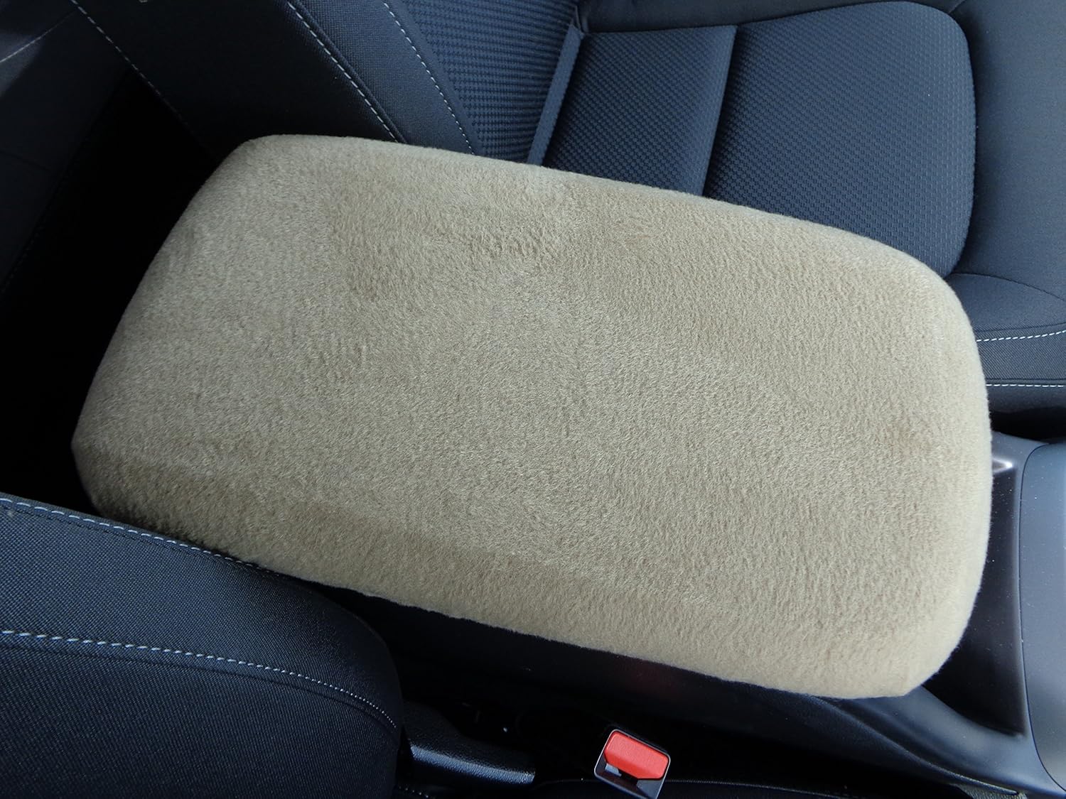 Car Console Covers Plus fits Subaru Legacy 2010-2014 Fleece Center Armrest Cover for Auto Console Lid Taupe