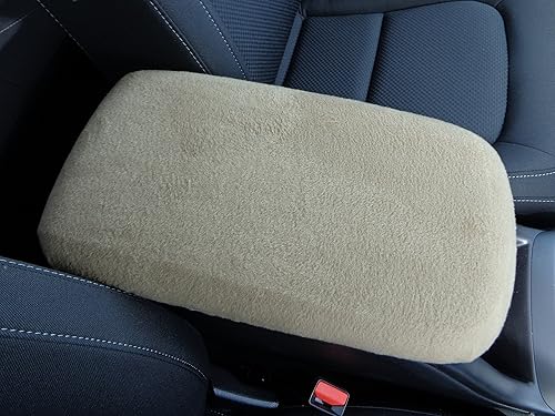 Fabricado en Estados Unidos diseñado para Nissan Murano 2015-2024 Protector de cubierta de consola central de forro polar para reposabrazos