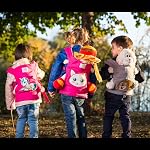 HappyVk- Porte Poupée pour Enfants- avec Broderie Licorne Mignonne. Convient aux Poupées ou Animaux farcis jusqu'à 24 pouces, avant et arrière (en tant que porte-bagage)