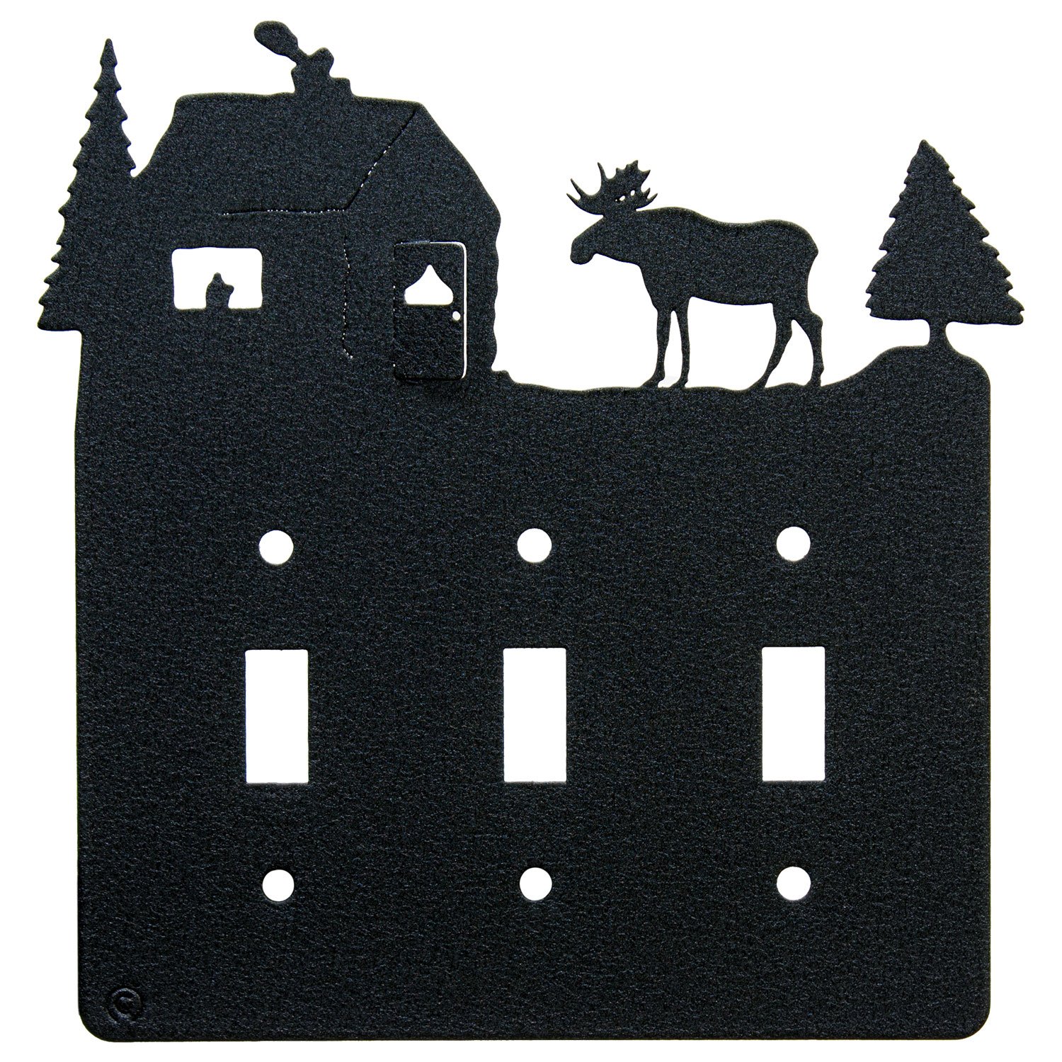 Innovative Fabricators, Inc.Moose & Cabin Triple Light Switch Plate Cover