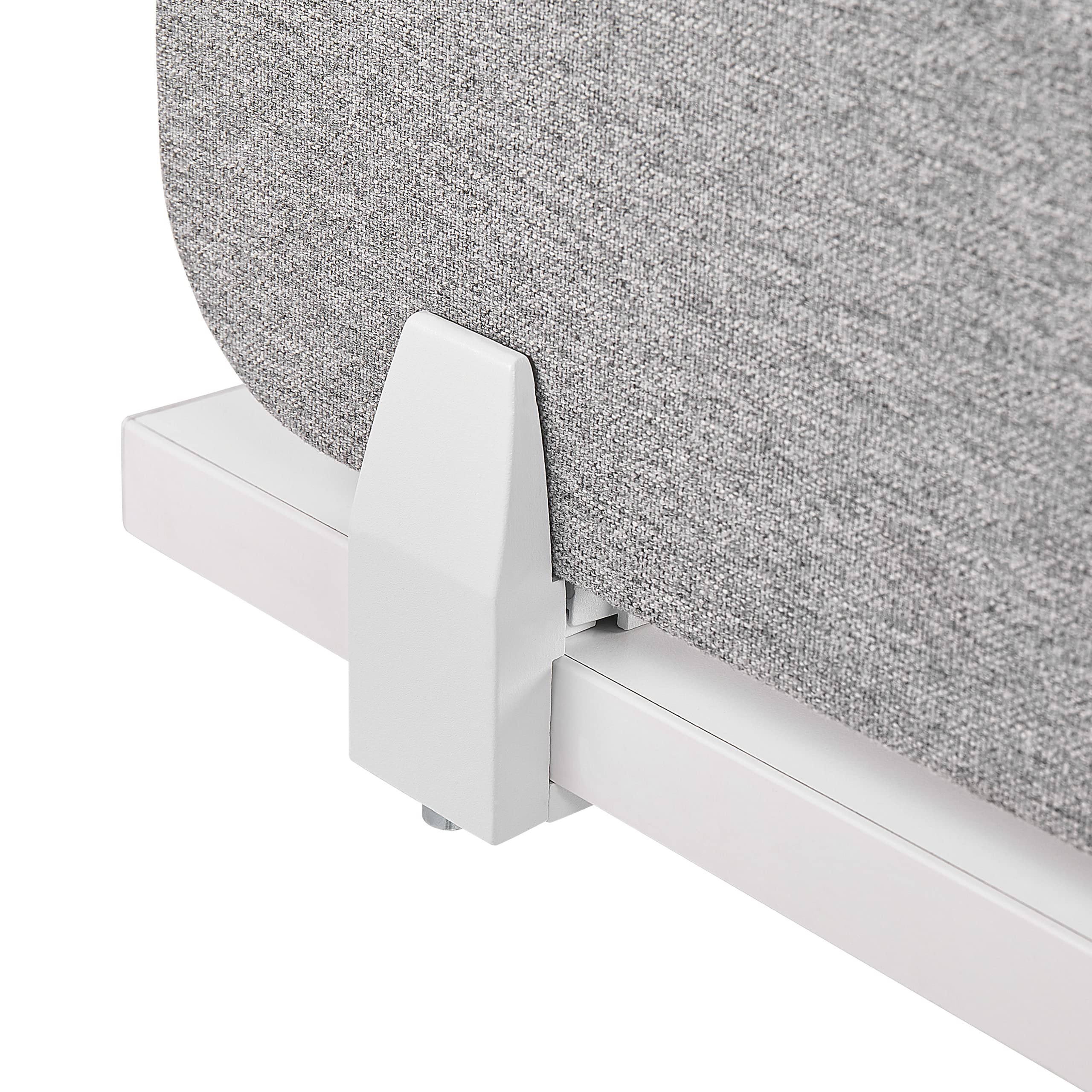Beliani Pannello Divisorio Fonoassorbente in Pet 160 x 40 cm Grigio Chiaro