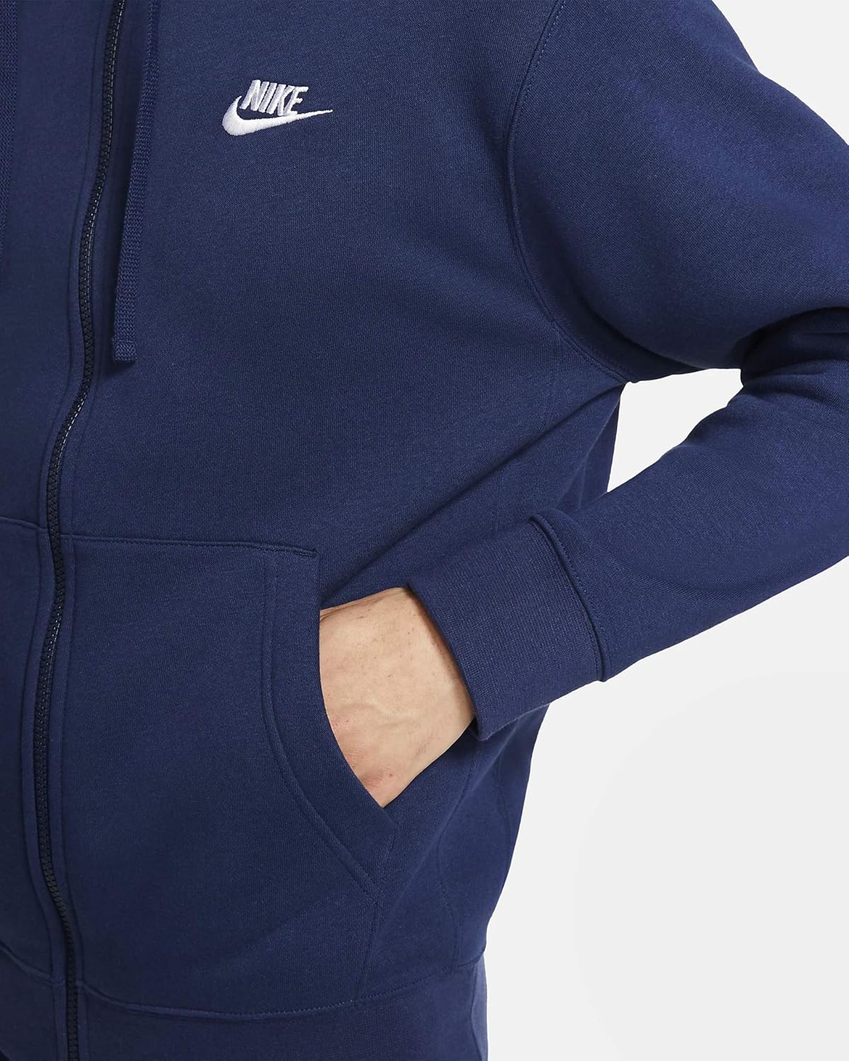 Nike Men's Sportswear Club Fleece Full Zip Hoodie - Image 4