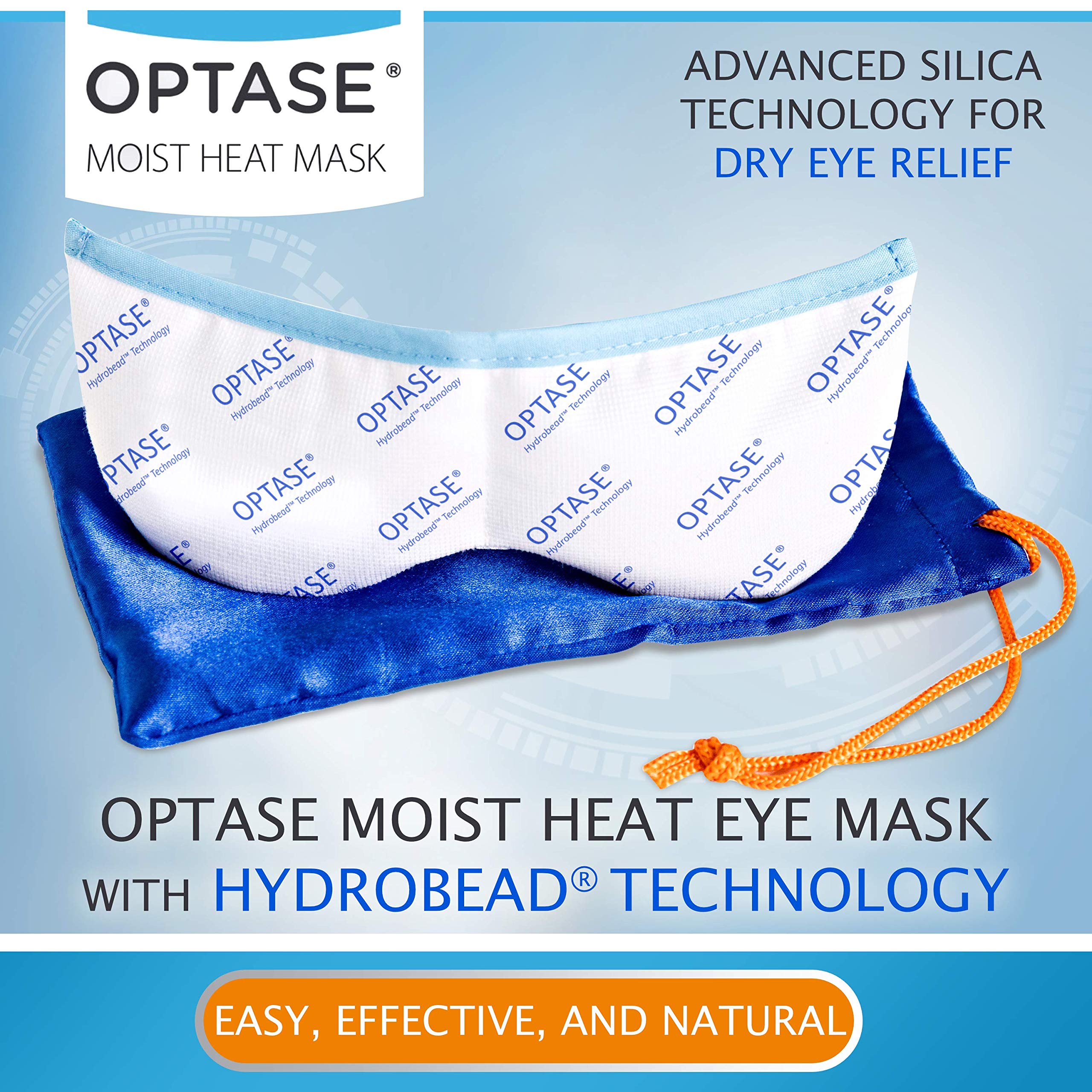 OPTASE Moist Heat Eye Mask for Dry Eyes Dry Eye Mask with HydroBead