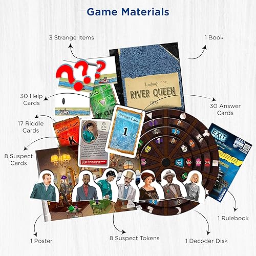Miniatura 3 de Thames & Kosmos - Exit: Robo en el Mississippi | Juego de sala de escape en una caja | Exit: El juego, un juego de Kosmos para jugar en familia,