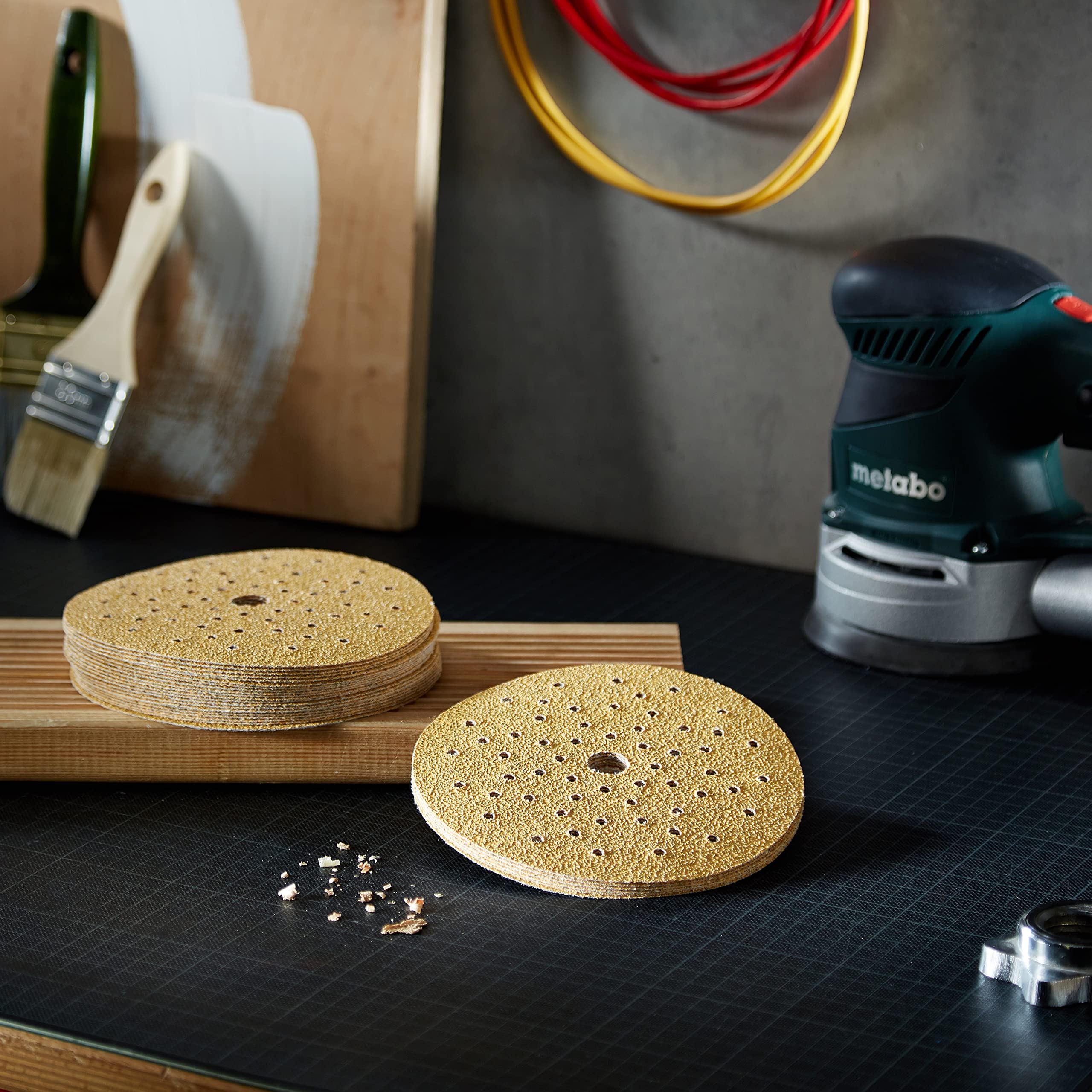 Bosch Professional Bosch Pro Schleifblatt für Exzenterschleifer Holz und Farbe (50 Stück, Ø 150 mm, Körnung 40, C470), 2608621015