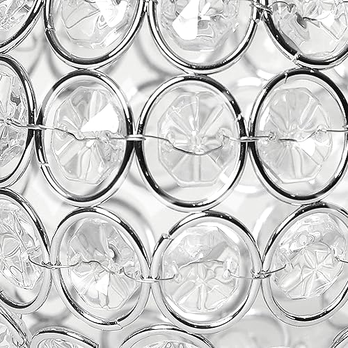 Miniatura 3 de Elegant Designs HG1006-CHR Elipse - Portavelas de cristal circular, florero, centro de mesa de boda, regalo, 4.25 pulgadas, cromado (paquete de 2)