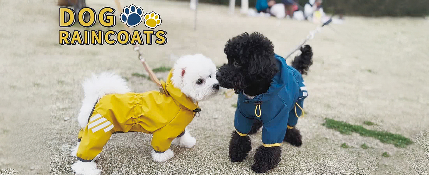 【送料&関税込】Versace Dog Hooded Raincoat - Unisex Amazon.com : Dog Raincoat, Waterproof Dog Rain Jacket with