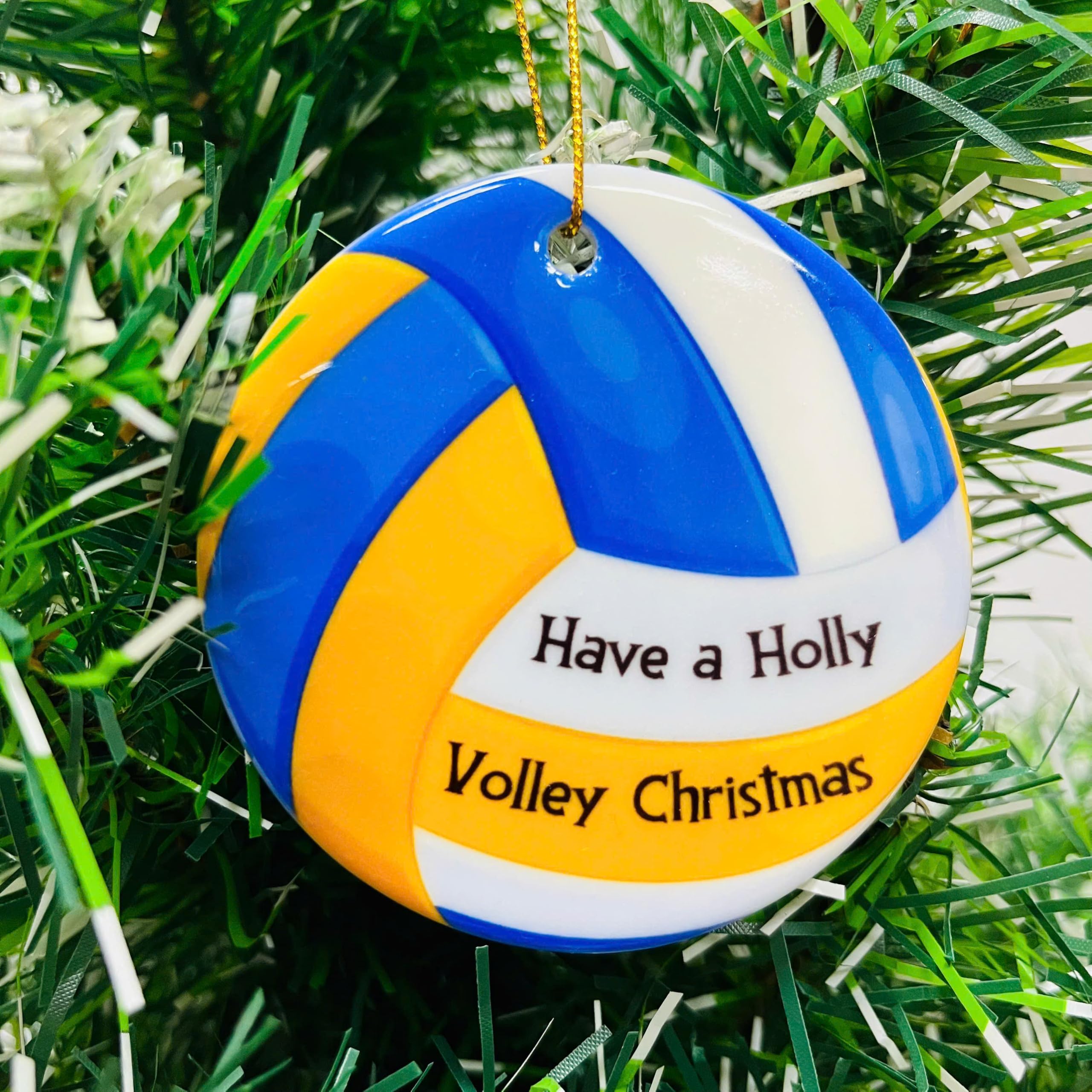 Adorno Navideño De Voleibol Personalizado Adornos Voleibol | Zazzle