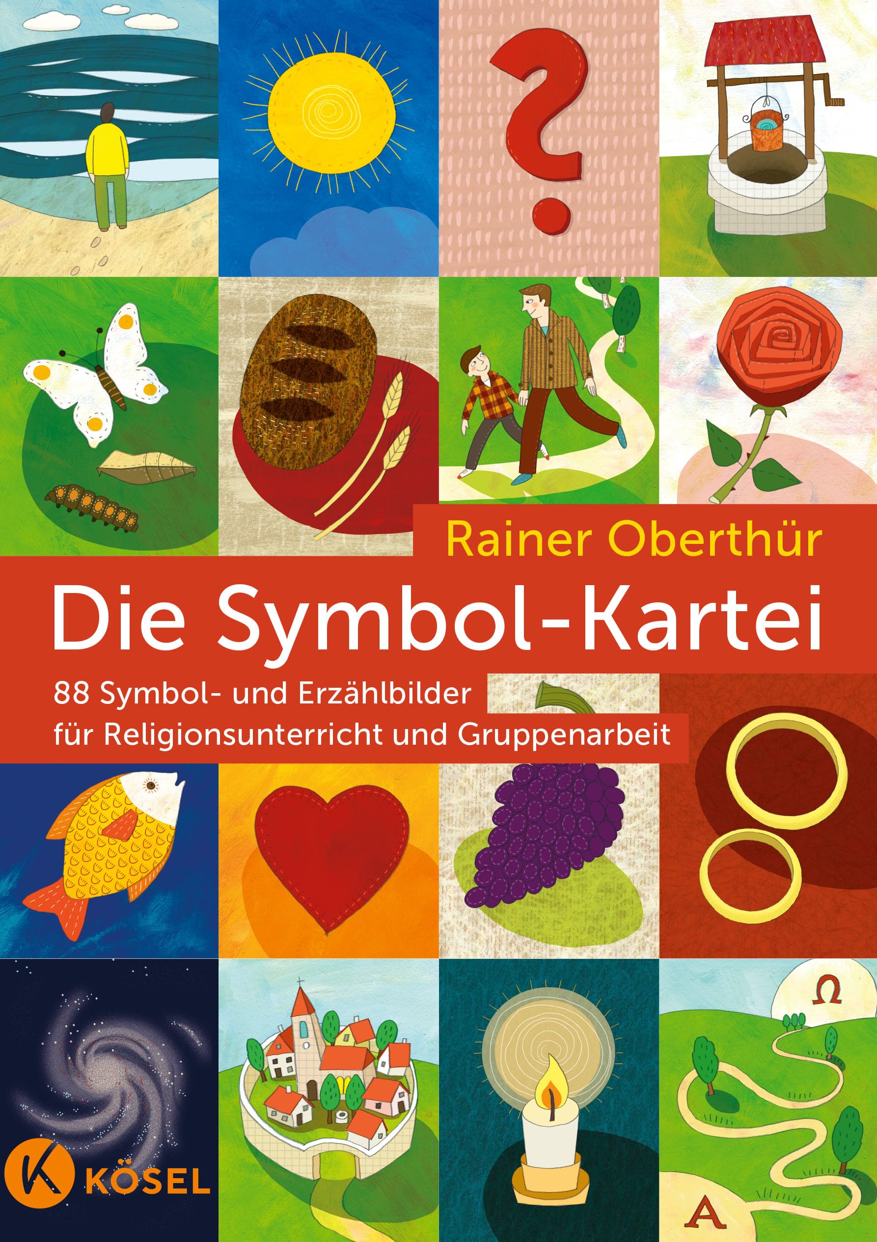 Die Symbol-Kartei: 88 Symbol- und Erzählbilder für Religionsunterricht und Gruppenarbeit - Bildkarten, umfangreiches Begleitbuch, Kopiervorlagen (Rainer Oberthür, Band 4)