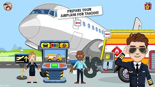 My Town : Airport. Free Airplane Games for kids