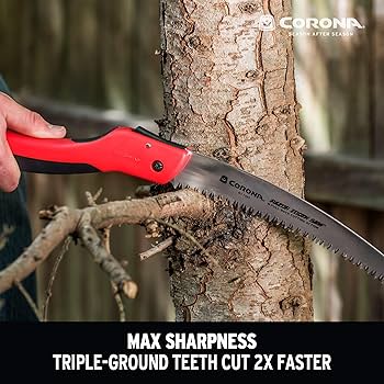 Corona 10-Inch Razor Tooth Folding Pruning Saw with Curved Blade
