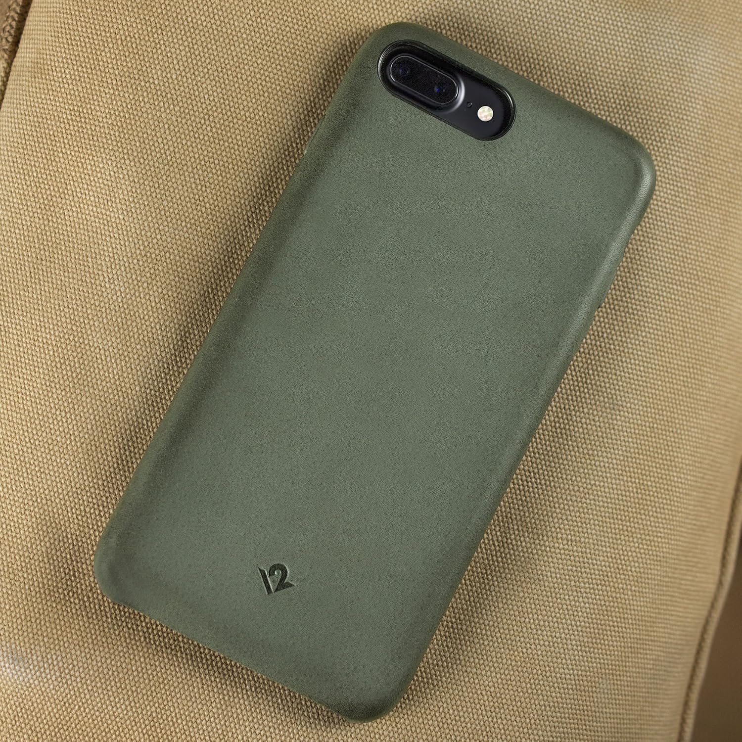 Twelve South Relaxed Leather Case for iPhone 8 Plus/ 7 Plus/ 6 Plus, Dried Herb, iPhone 7 Plus/8 Plus - Image 4