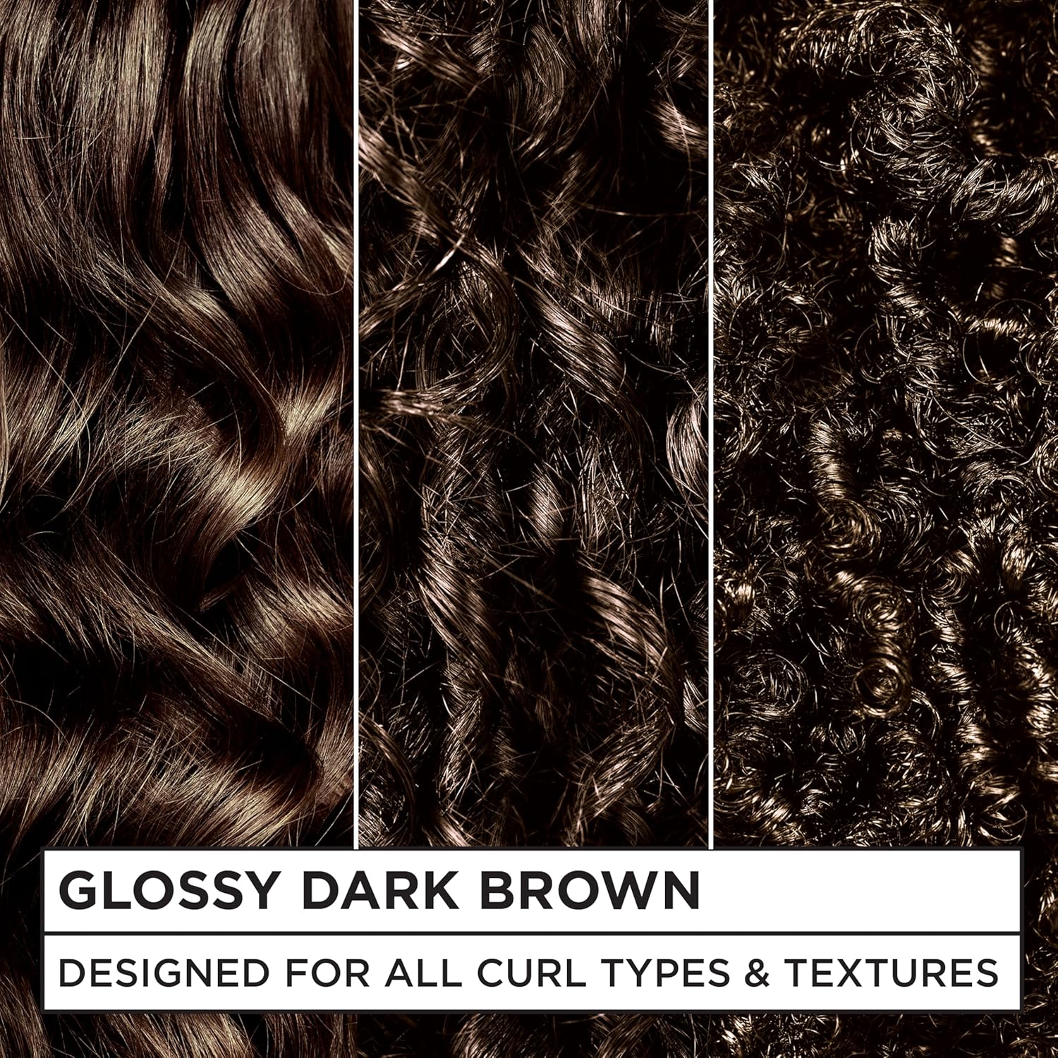 Garnier Nutrisse 0% Ammonia Glossy Curl Color Permanent Hair Dye for Curls, Vegan Color For 100% Gray Coverage, Curl-Protecting Formula with Enhancing Oil, CR4 Glossy Dark Brown (Pack of 2)