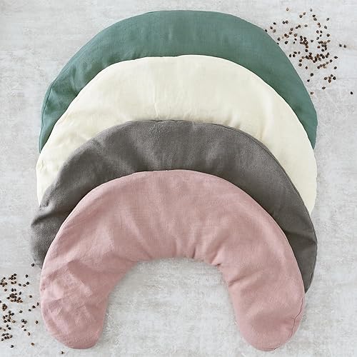 Miniatura 6 de Bucky Almohada de cuello frío y caliente, relleno de trigo sarraceno natural, salvia