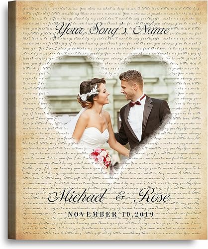 Vista 262 de Letras de música personalizadas, canciones, lienzo/fotos sin marco/impresiones enmarcadas con corazón en nombres de corazón, fecha de carga de fotos