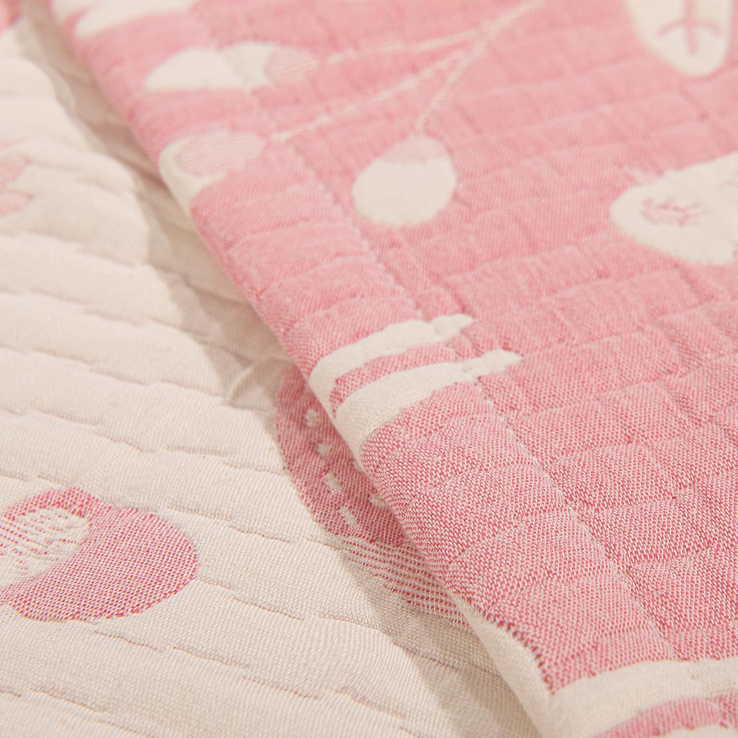 NTBAY 3 Layer Toddler Blanket, Muslin Cotton Jacquard Bed Blankets, Lightweight Thermal Baby Blanket, Super Soft and Warm Crib Blanket for All Seasons, Decoration Gift, 30"x 40", Blue : Baby