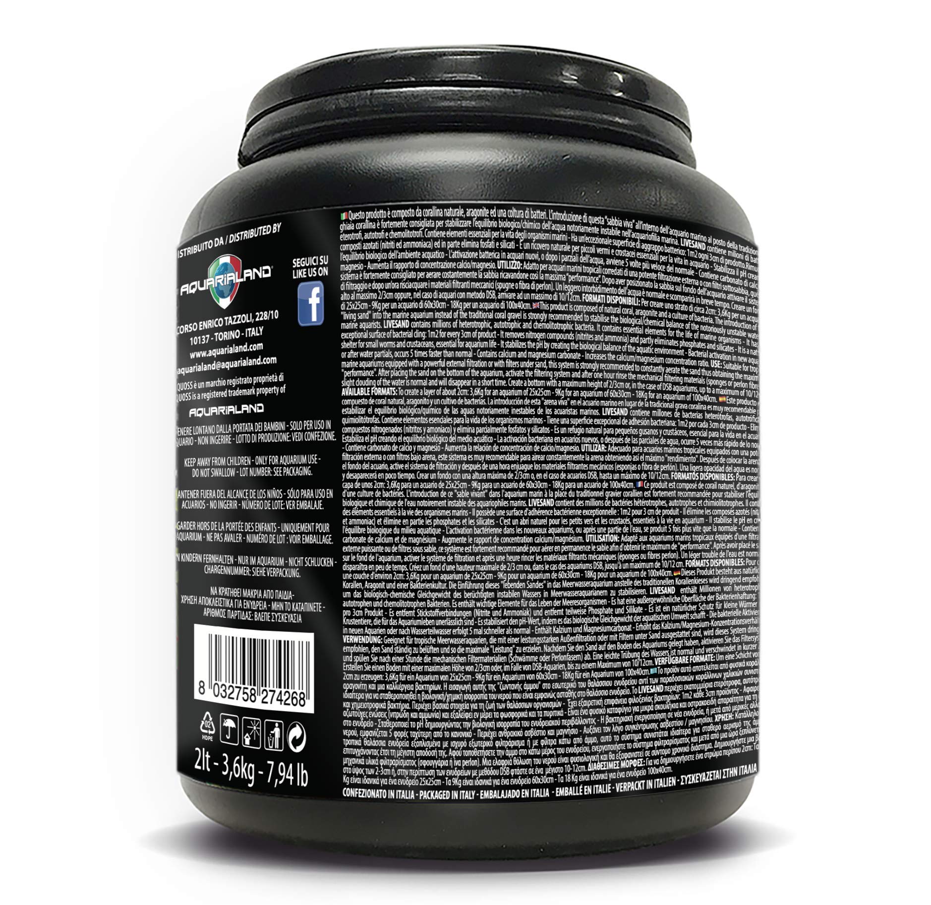 Haquoss Live Sand, 3.6 kg