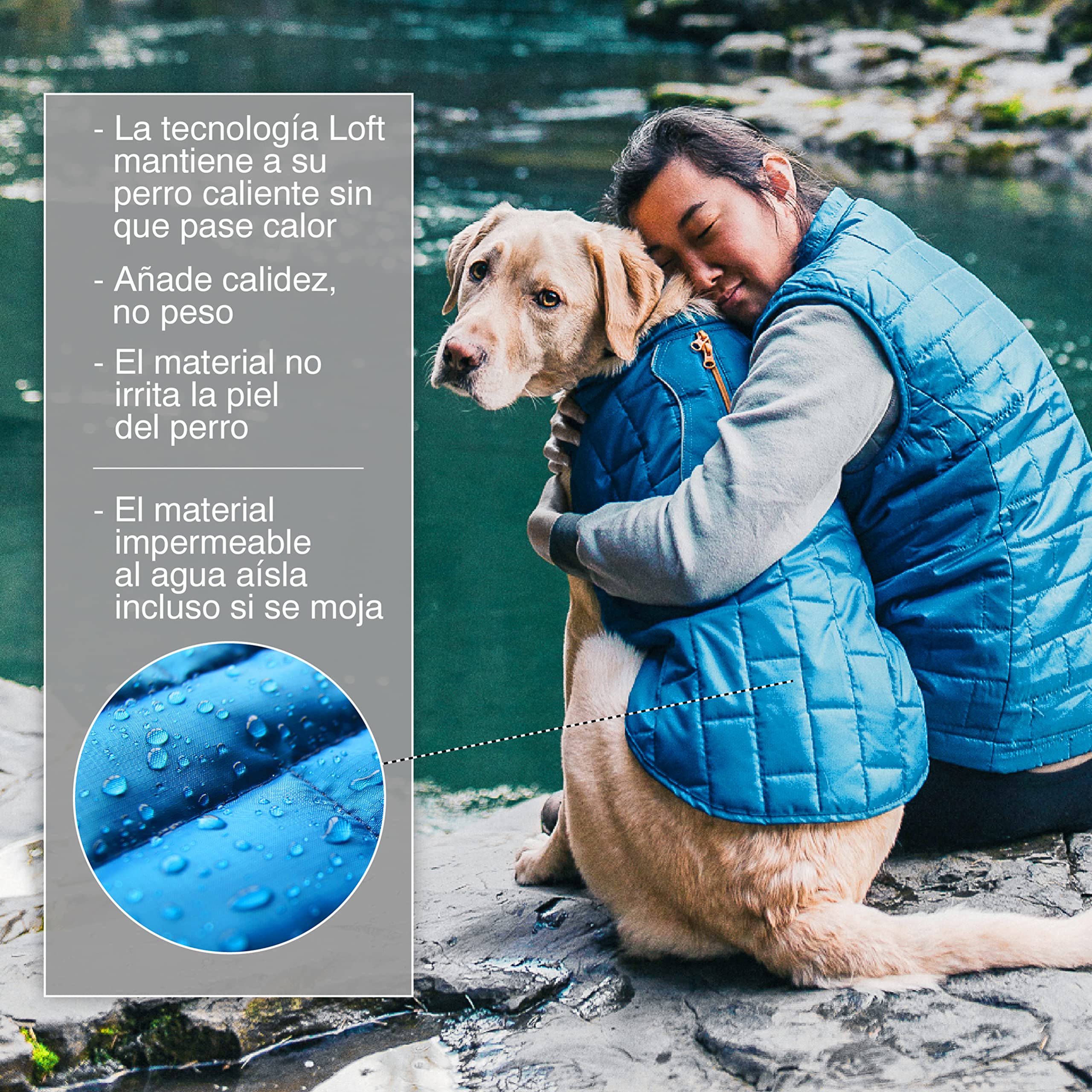 Kurgo Loft - Abrigo/Chaqueta para Perro de Diseño Reversible, Impermeable, Ajustable, Morado/Gris, S