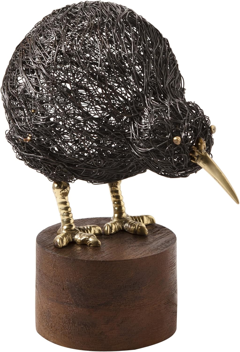 Global Views Kiwi Bird-Lg Home Decor, Large, Black/Brass