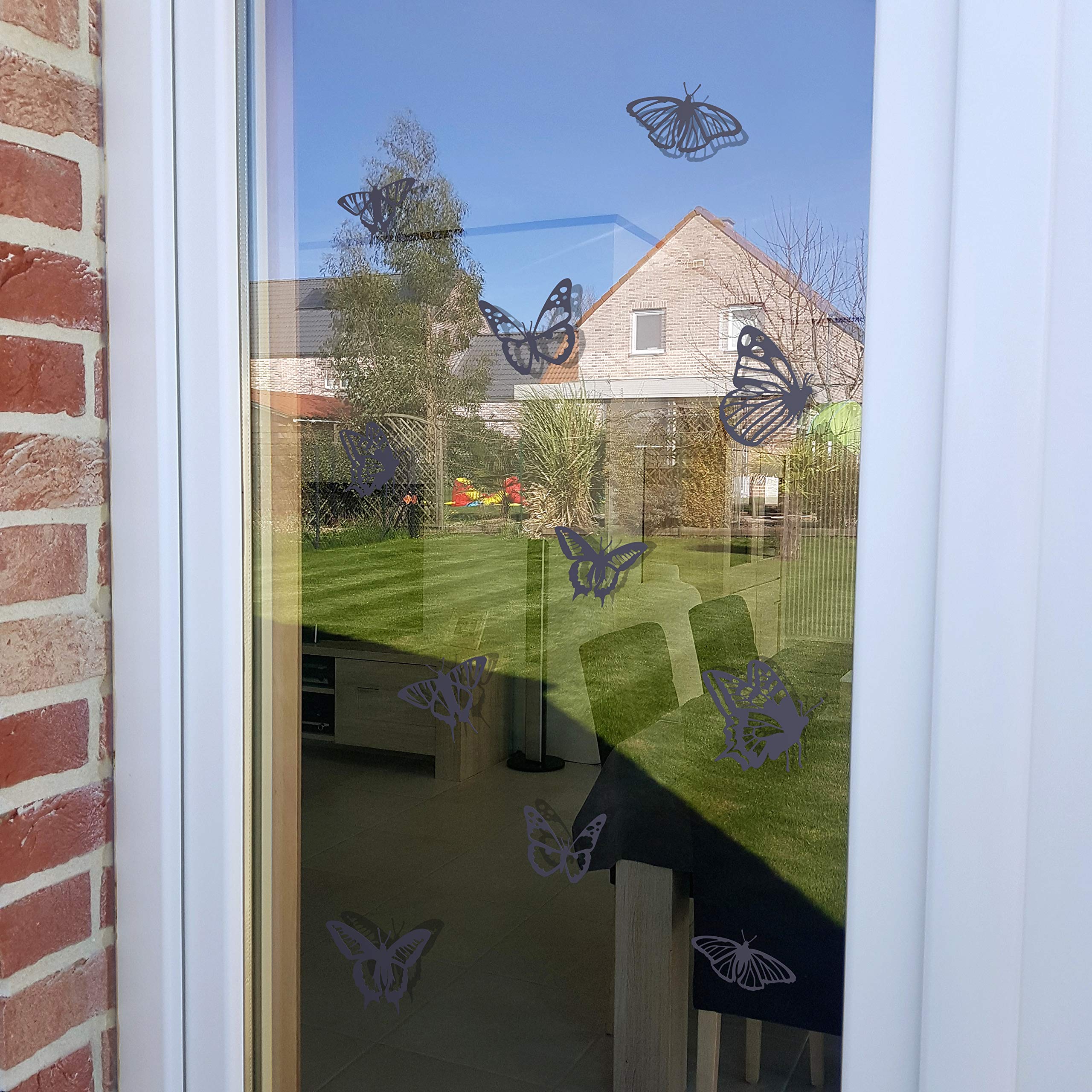 Window Protection Stickers, Anti-Collision Decals to Prevent People and Bird Strikes on Window Glass - Image 3