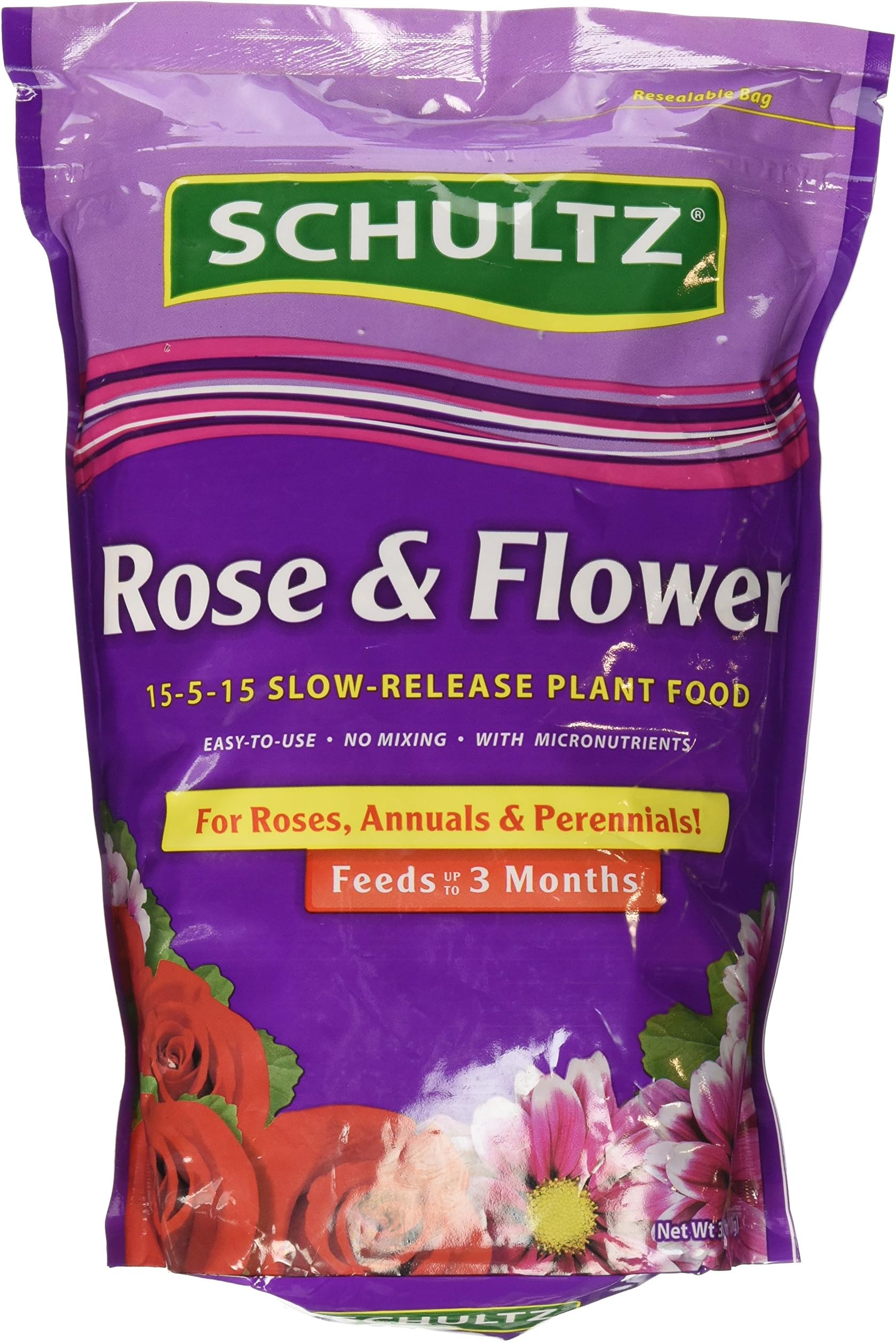 Spf48410 Rose & Flower Slow-Release Plant Food, 15-5-15, 3.5 Lbs.