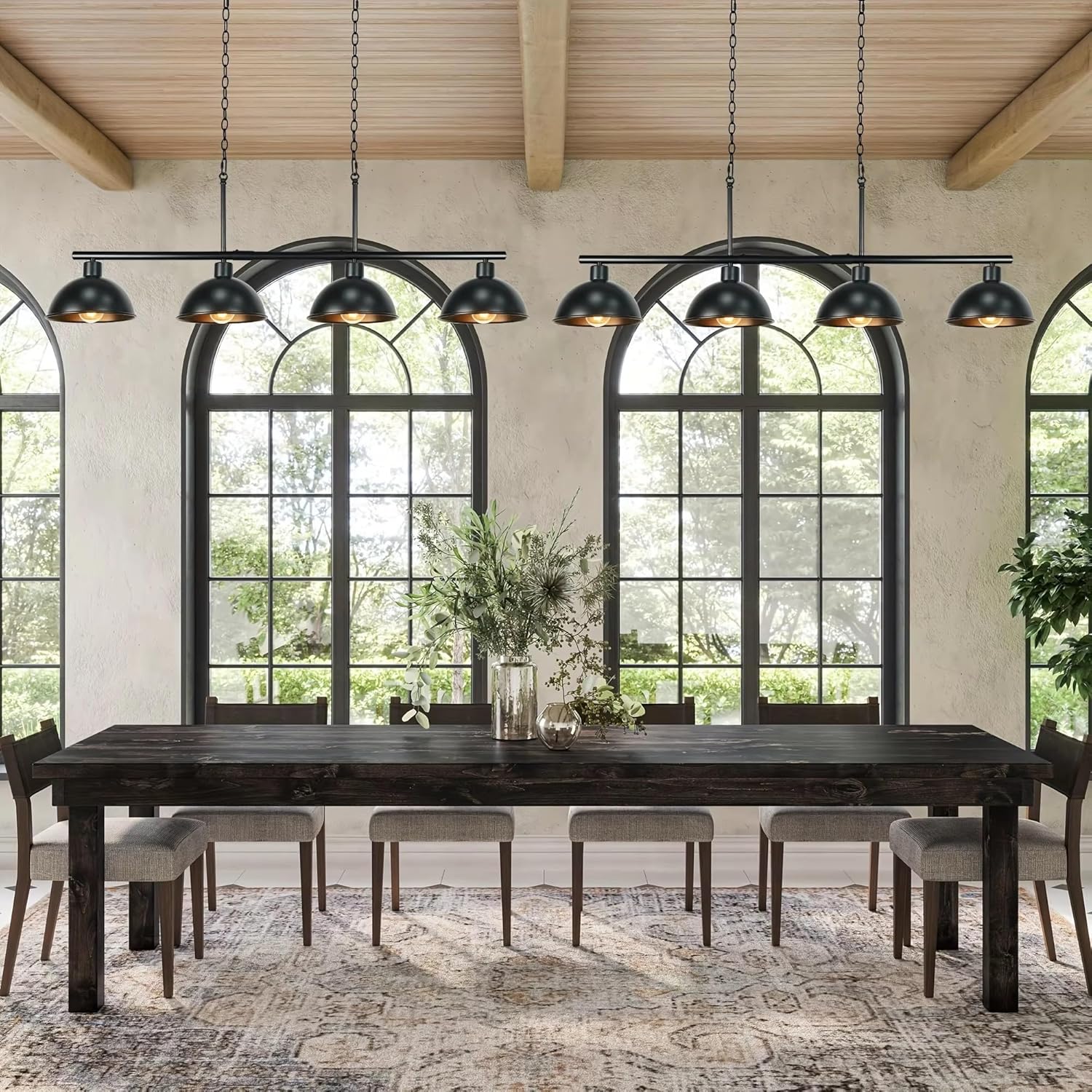 Modern LED Ceiling Light 4-lamp Pool Table lamp, Kitchen Island, Restaurant Lighting Fixture, Pendant lamp, Kitchen Lighting,for Bedroom