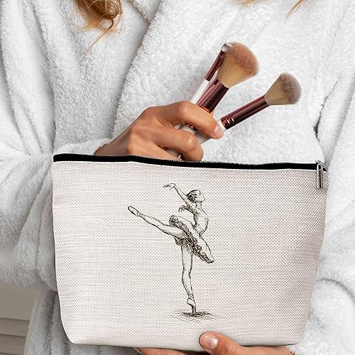 Miniatura 4 de Bolsa de maquillaje de bailarina, bolsa de cosméticos para bailarina, bailarina, regalos de amistad para amantes de la danza-2, Estilo 1