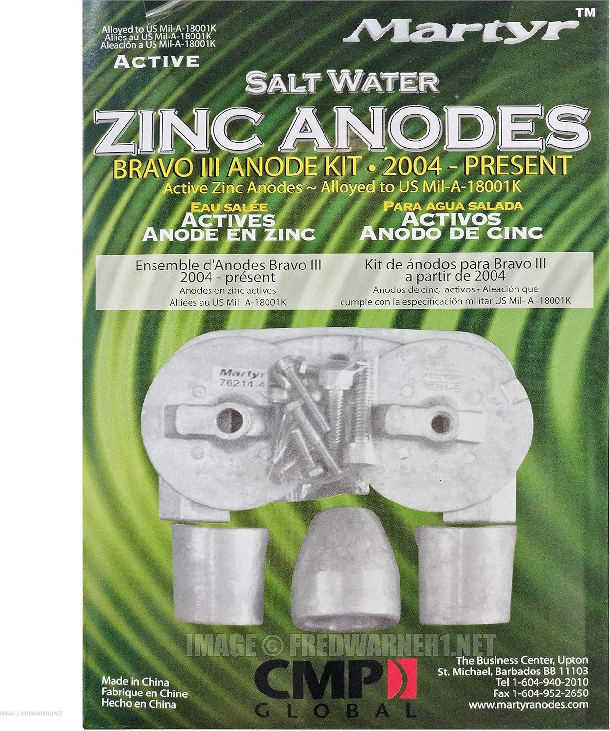 Martyr Canada Metals-martyer anodes Anode KIT M/Cruiser ZINC