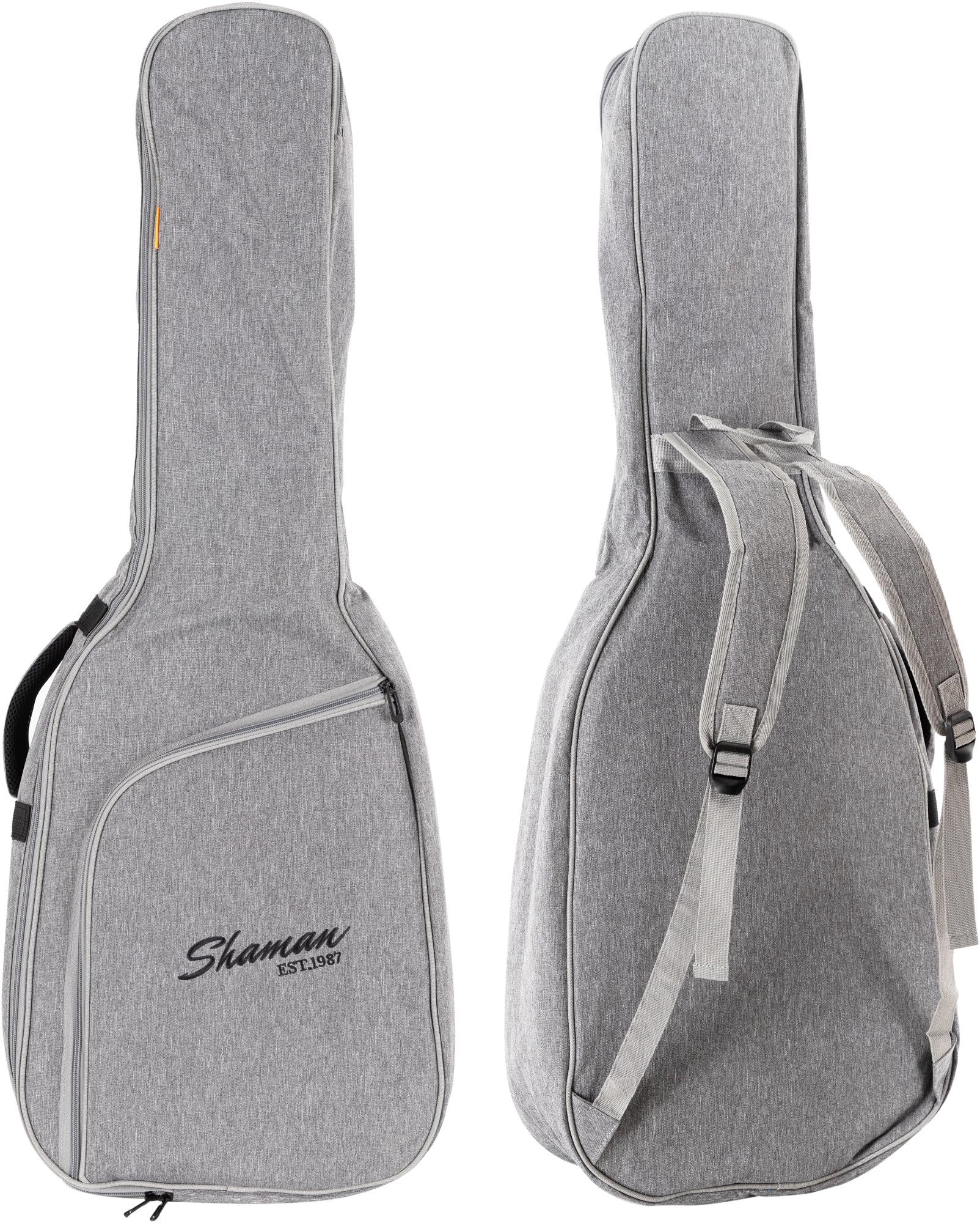 Shaman KGB-103 GY Premium-Line Funda para Guitarra clásica, Exterior Resistente al Agua y desgarros, Correas Mochila Acolchadas Ajustables, Bolsillo Frontal y asa Reforzada.