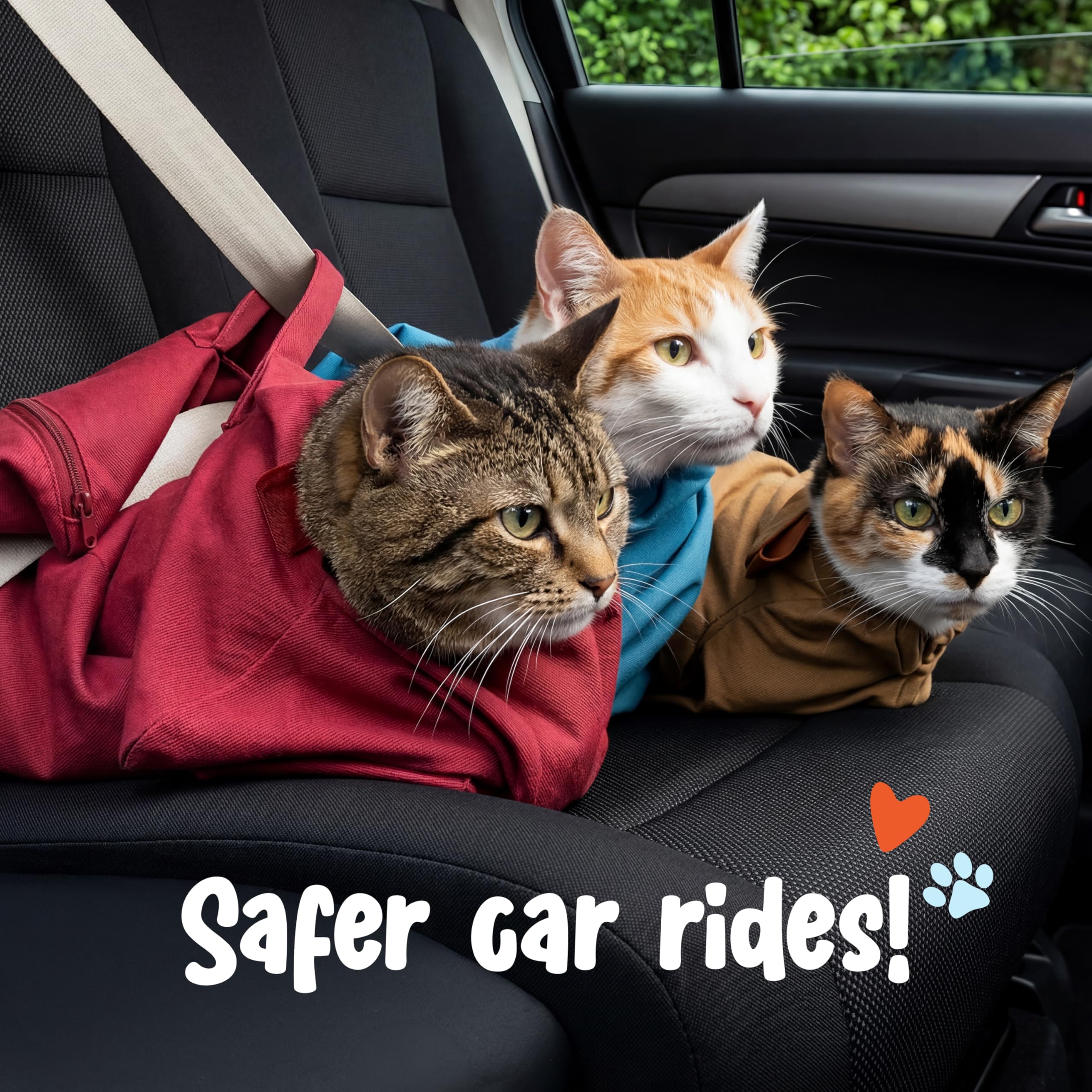 Cat-in-the-Bag Cozy Comfort Carrier - Transportín de tela para gatos, talla XL, azul cobalto, para aseo, visitas al veterinario, medicación, cuidado dental, corte de uñas y viajes en coche.