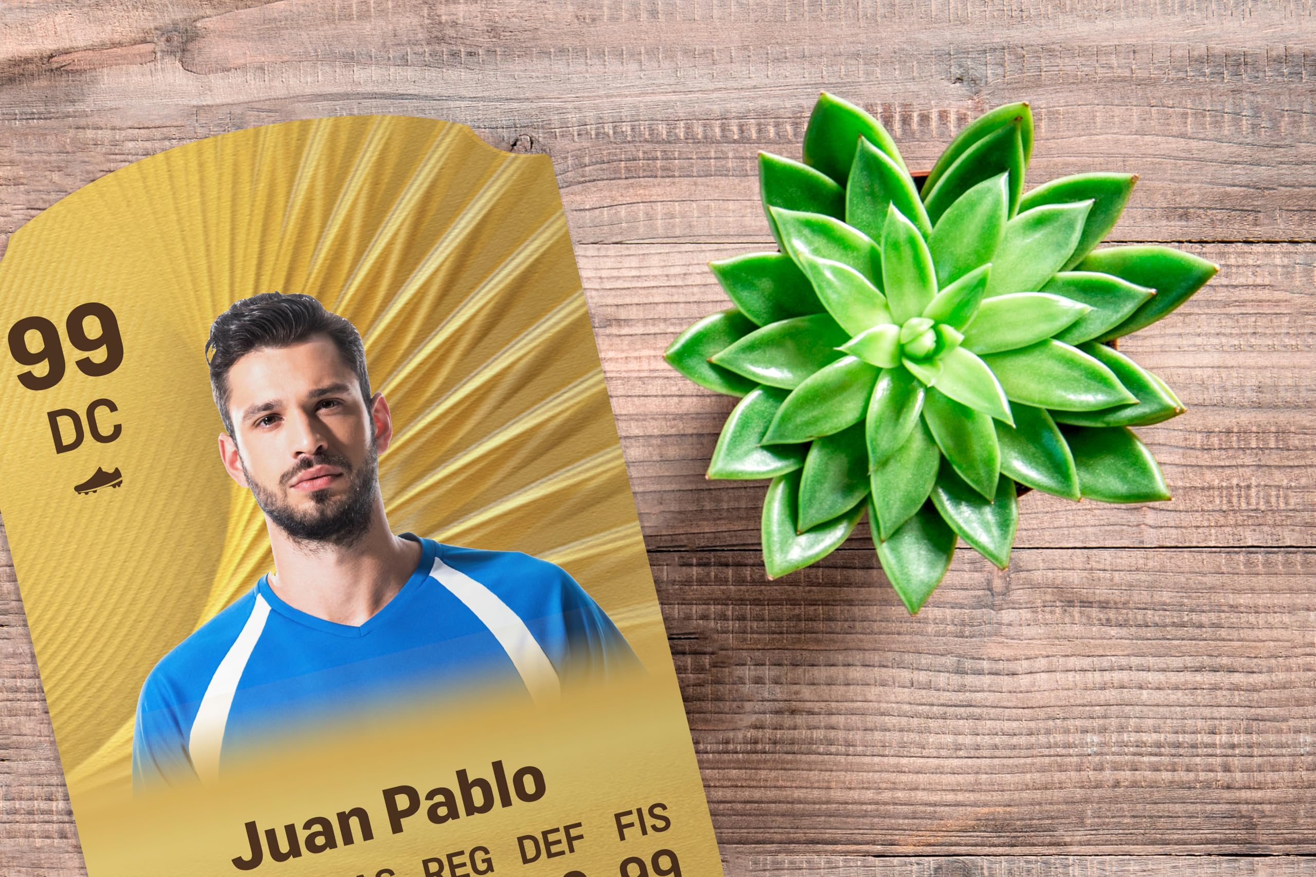 Personalizowana Karta Futbolowa 21x33,5cm PVC 5mm
