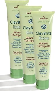 Zion Health ClayBrite Extra Mineral Toothpaste, 3 Pack3