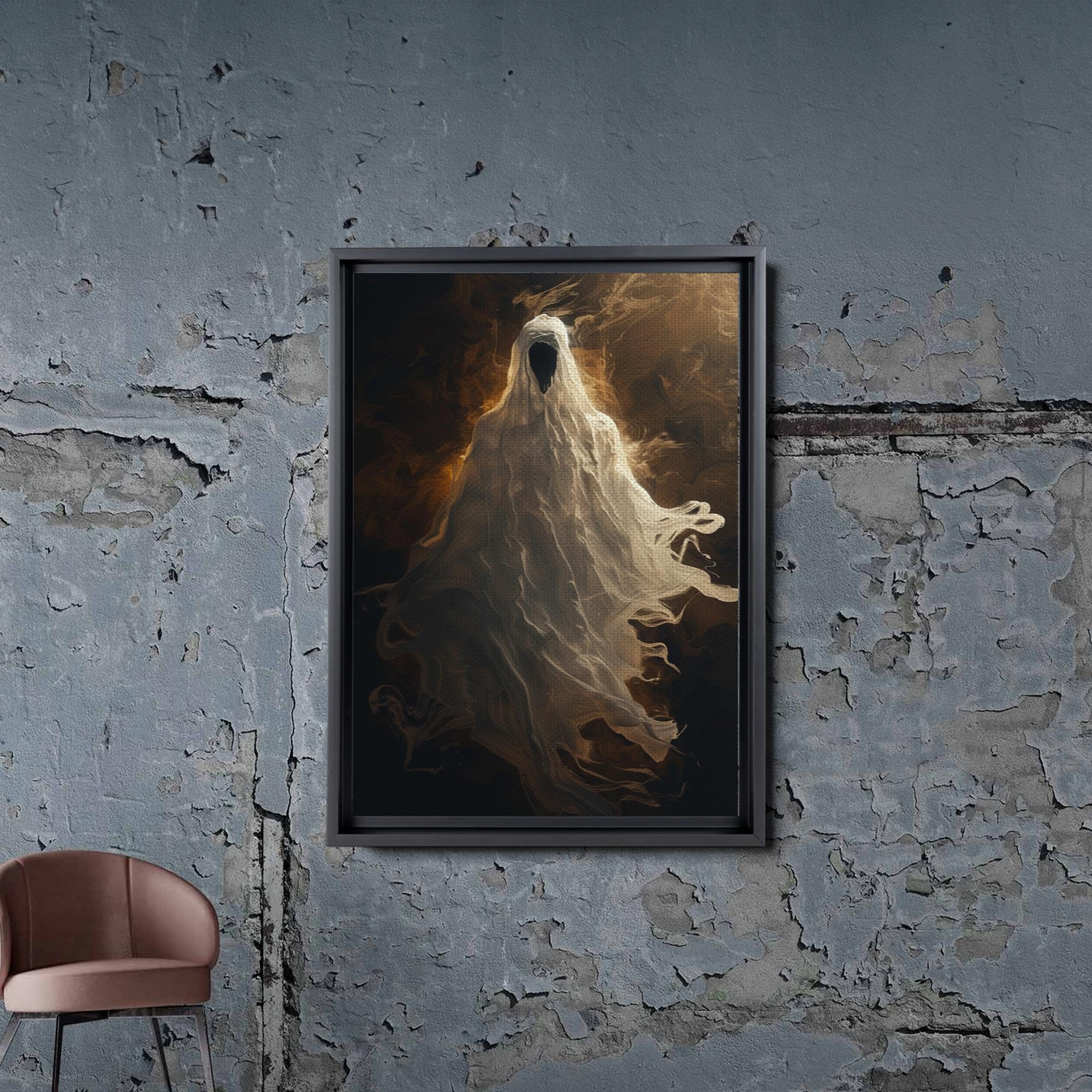 Amazon.com: Ghost Painting, Ghost Print, Gothic Art, Ghost In The