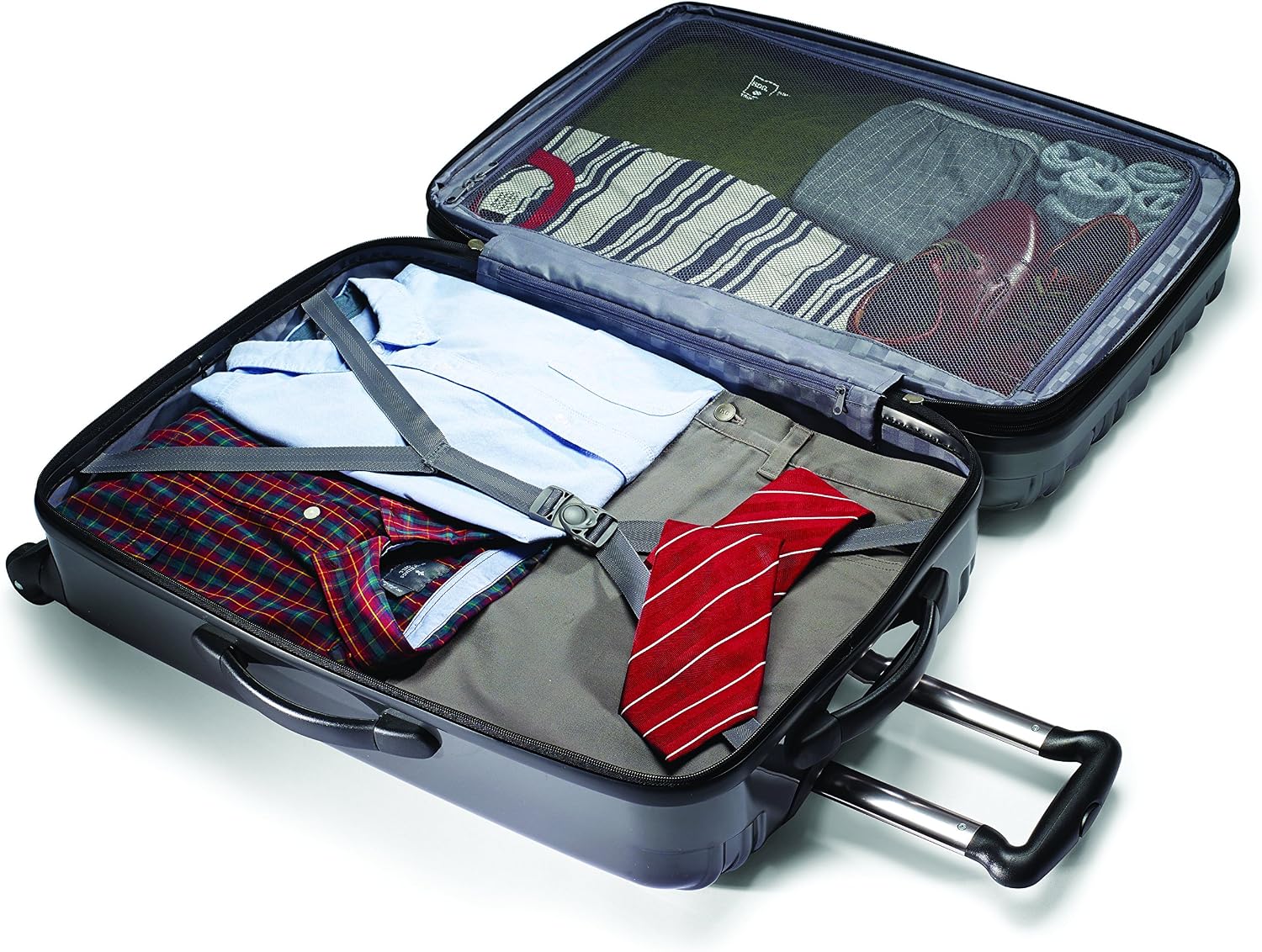 Samsonite Lightweight Two-Piece Hardside Spinner Set (Spinner 20/Spinner 24), Silver, One Size