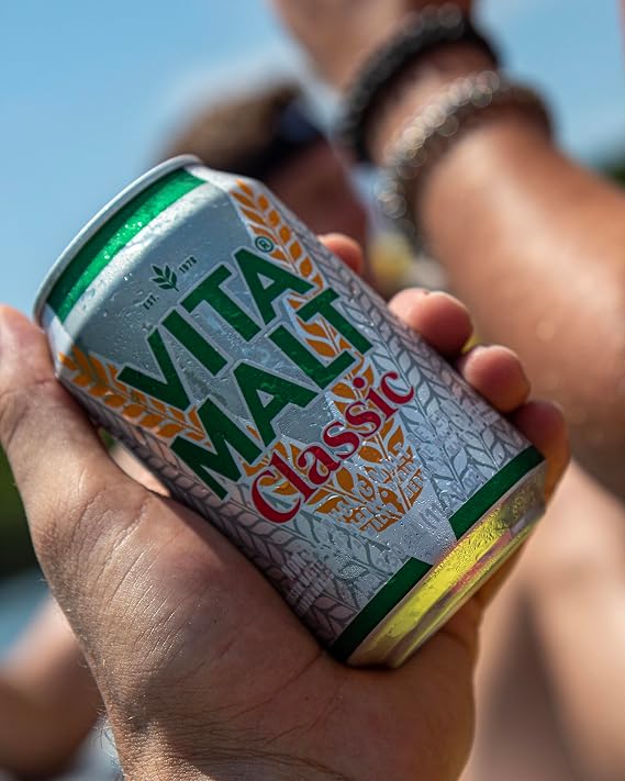 Vitamalt Classic, Non-Alcoholic Malt Drink, 11.2 Oz Can (Pack of 12)