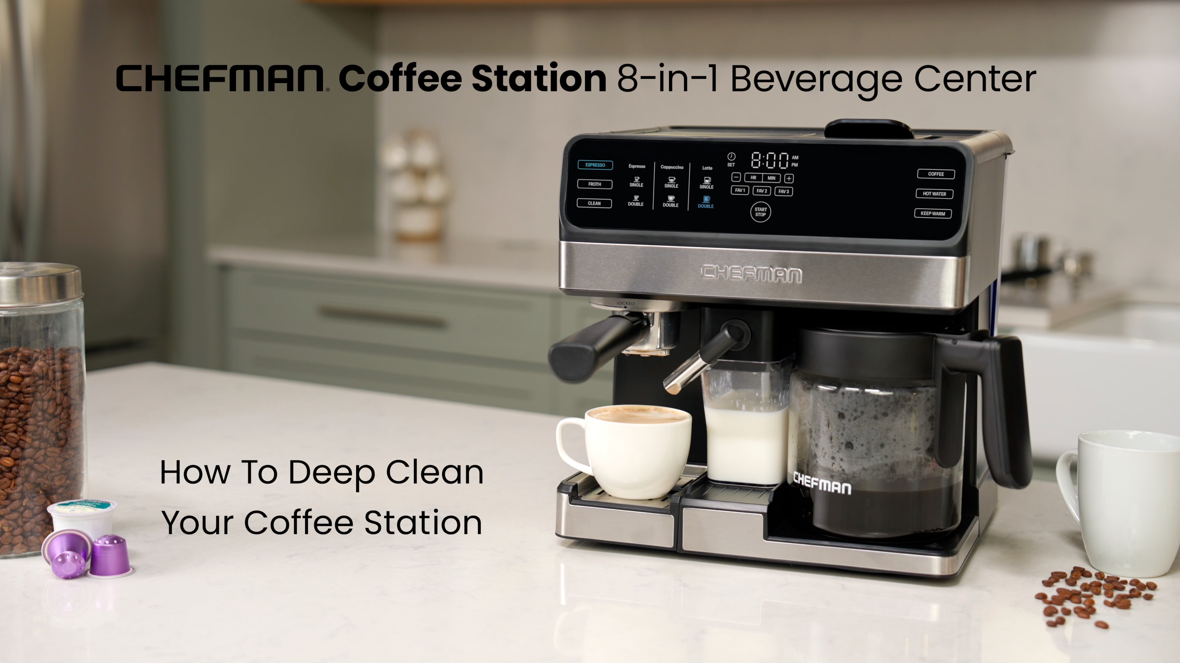 Amazon.com: Chefman Coffee Maker Espresso Machine Combo, OmniBrew