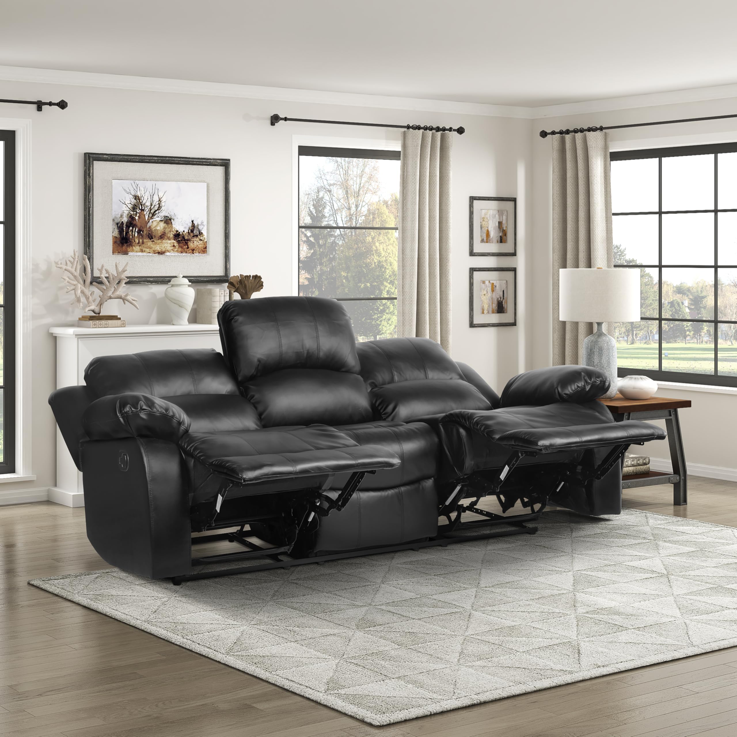 Amazon.com: Lexicon Humphreys Loveseat Recliner - Soft Faux