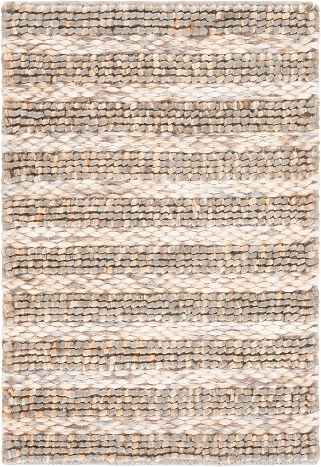SAFAVIEH Natural Fiber Collection Area Rug - 8' x 10', Sage & Bleach, Handmade Jute, Ideal for Living Room, Bedroom, Home Office, Dining Space (NFB779W-8)