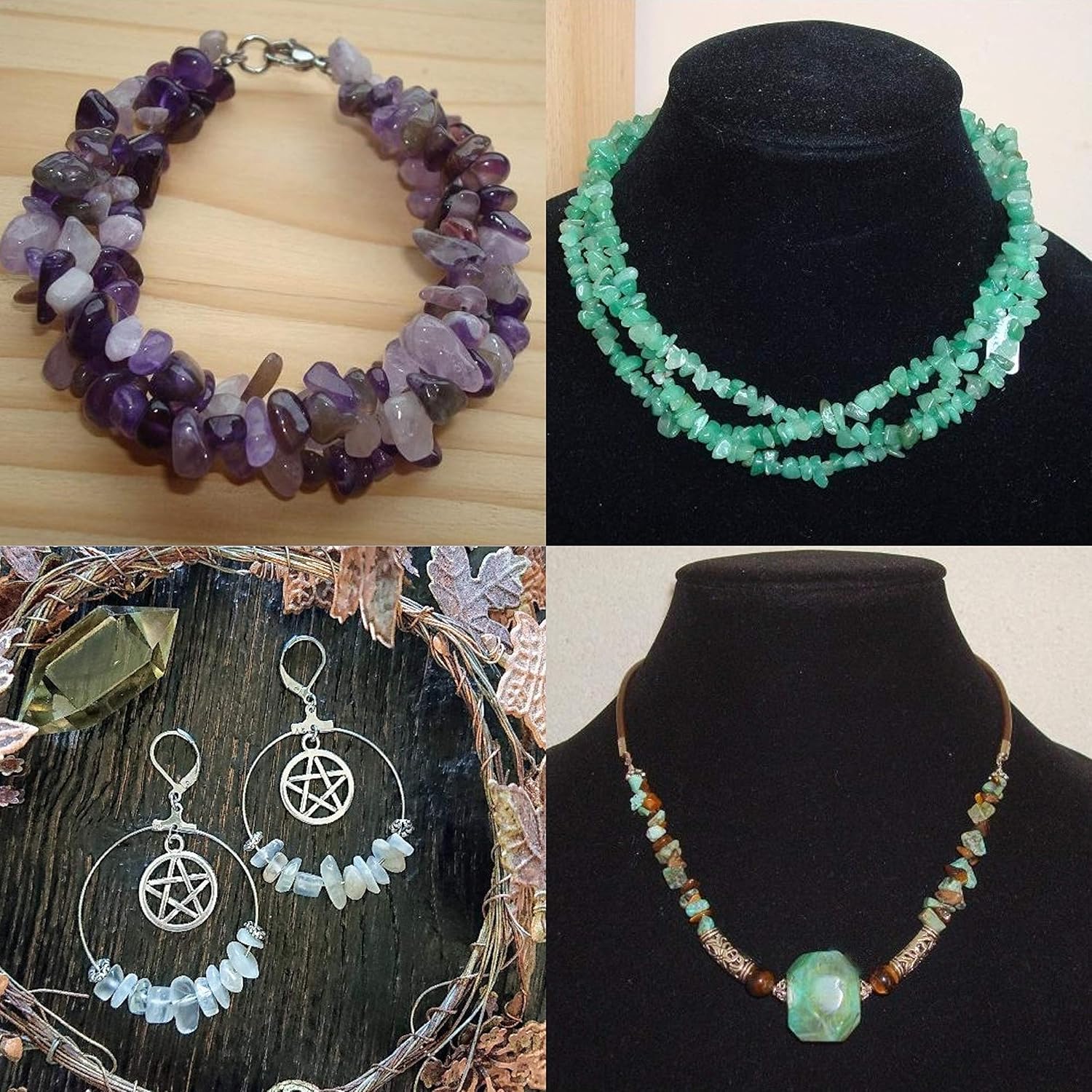 FASHEWELRY 10 Strands Natural Amethyst Chip Bead Strands Irregular Gemstone Loose Beads for DIY Bracelet Necklaces Earring Jewelry Making