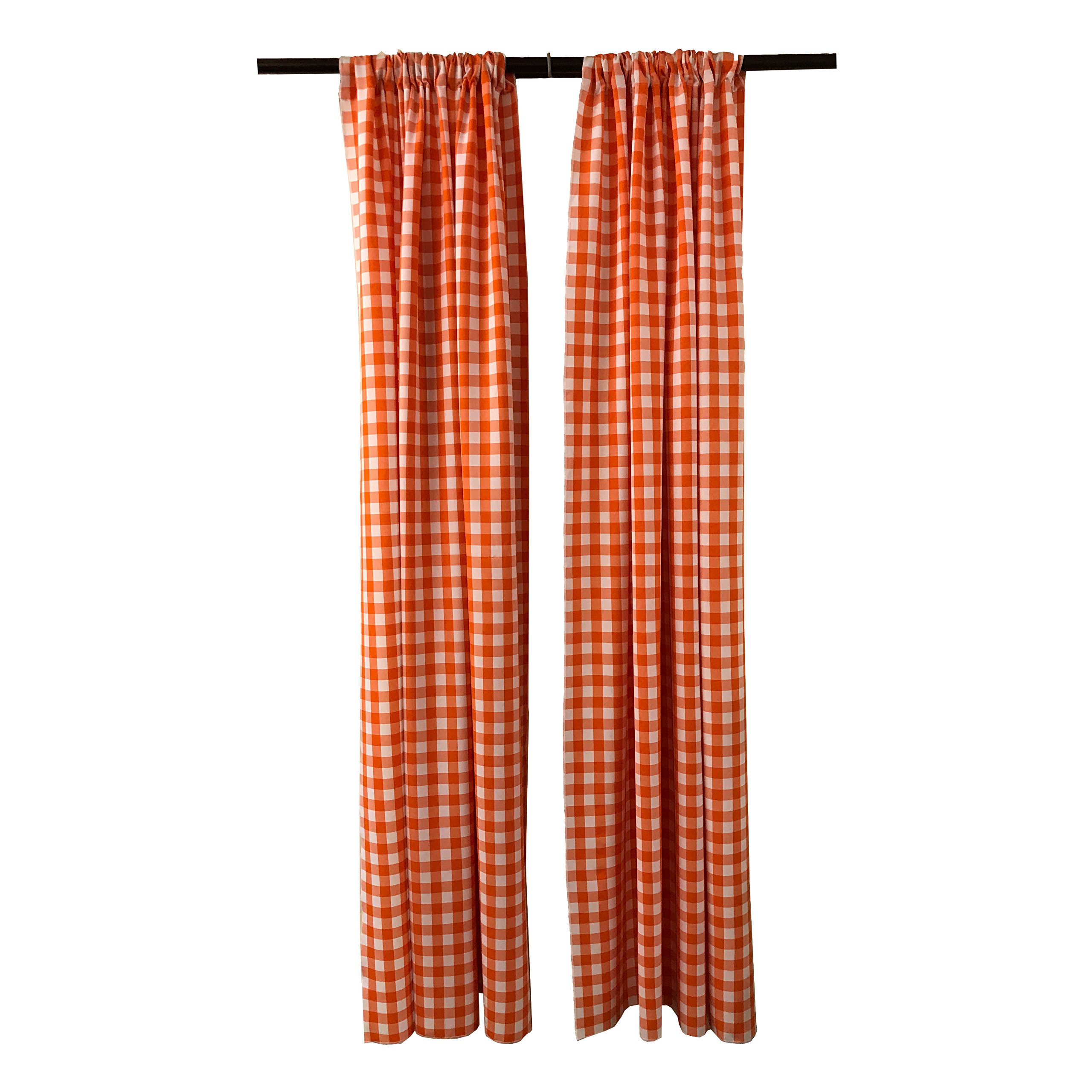 LA lniane tło w kratkę 150 na 23 cm, białe/jasnożółte, 2 sztuki