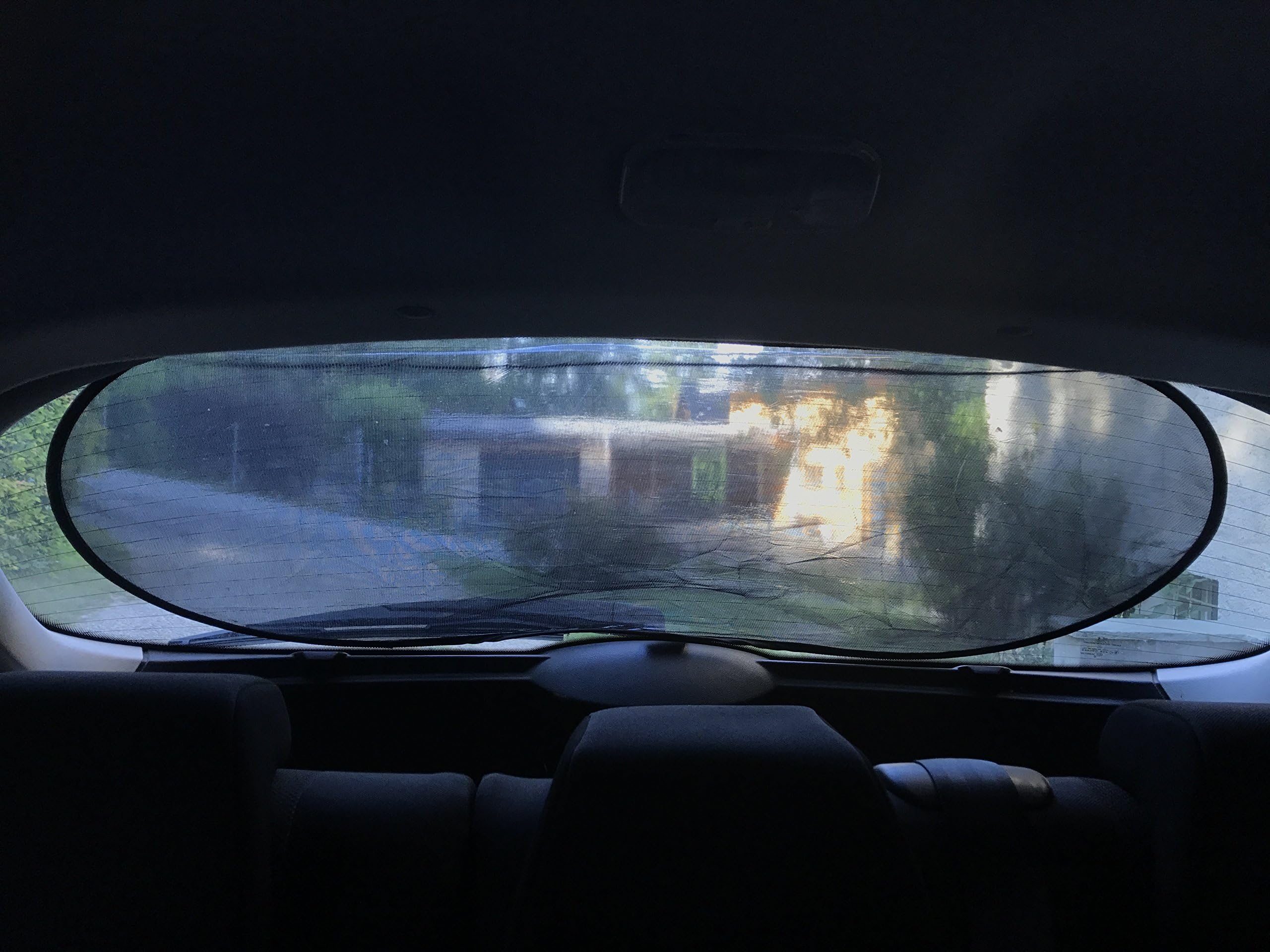 Great Barrier Rear Window Shade Back Car Window Sun Cover Easy Use