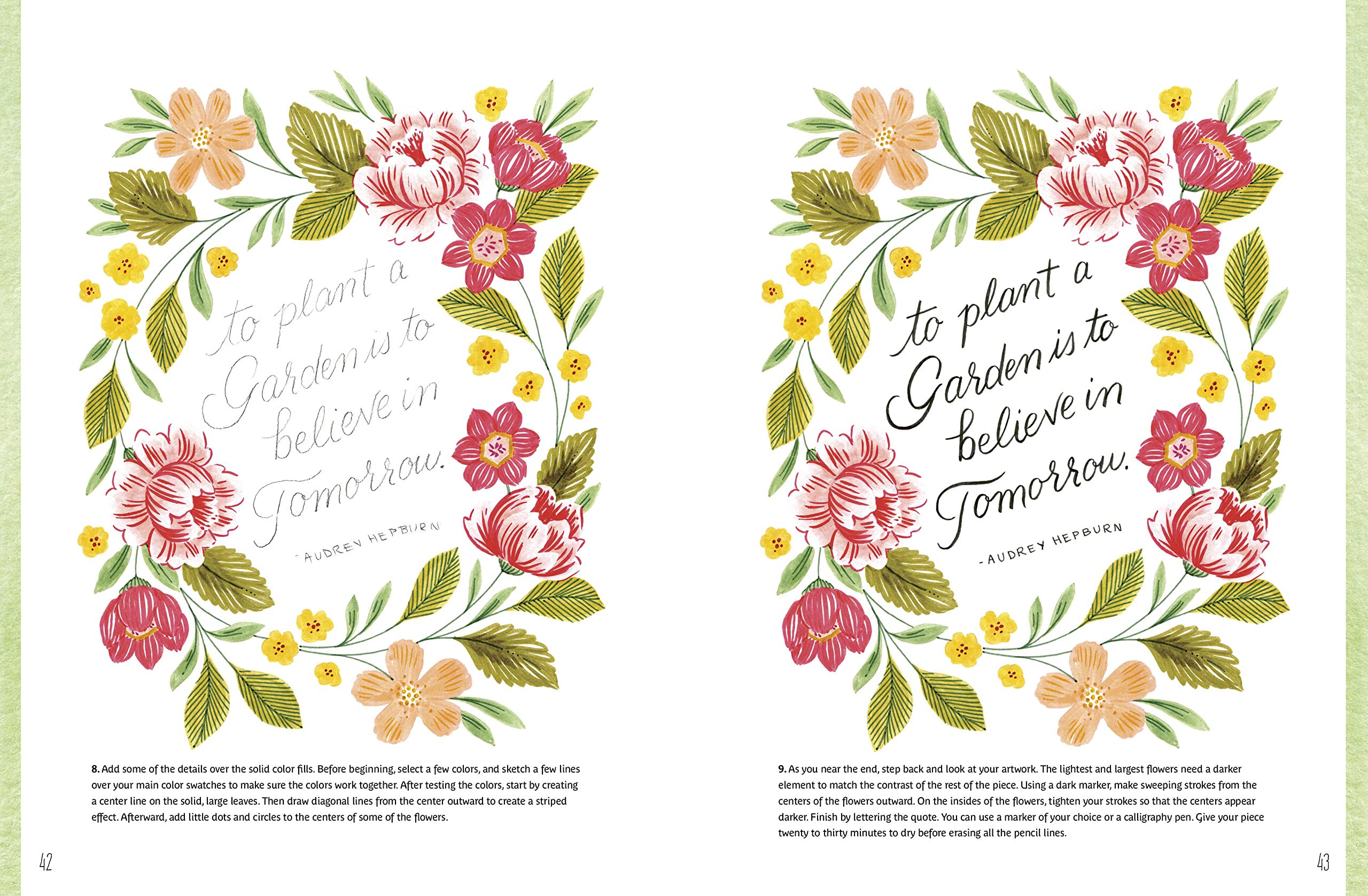 Lovely Lettering Kit: Learn to hand-letter and illustrate your favorite quotes • Includes: 64-page project book, 32-page sketchbook, drawing pencil, 10 markers