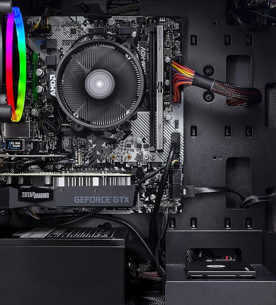 SkyTech Blaze II Gaming Computer PC Desktop Ryzen 5 2600 6-Core 3.4 GHz, NVIDIA GeForce GTX 1660 Super 6G, 500G SSD, 16GB DDR4 3000MHz, RGB, AC WiFi, Windows 10 Home 64-bit
