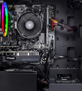 SkyTech Blaze II Gaming Computer PC Desktop Ryzen 5 2600 6-Core 3.4 GHz, NVIDIA GeForce GTX 1660 Super 6G, 500G SSD, 16GB DDR4 3000MHz, RGB, AC WiFi, Windows 10 Home 64-bit