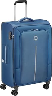DELSEY PARIS CARACAS POLYESTER SOFT 78CM (LARGE) SUITCASE NIGHT BLUE Price In India